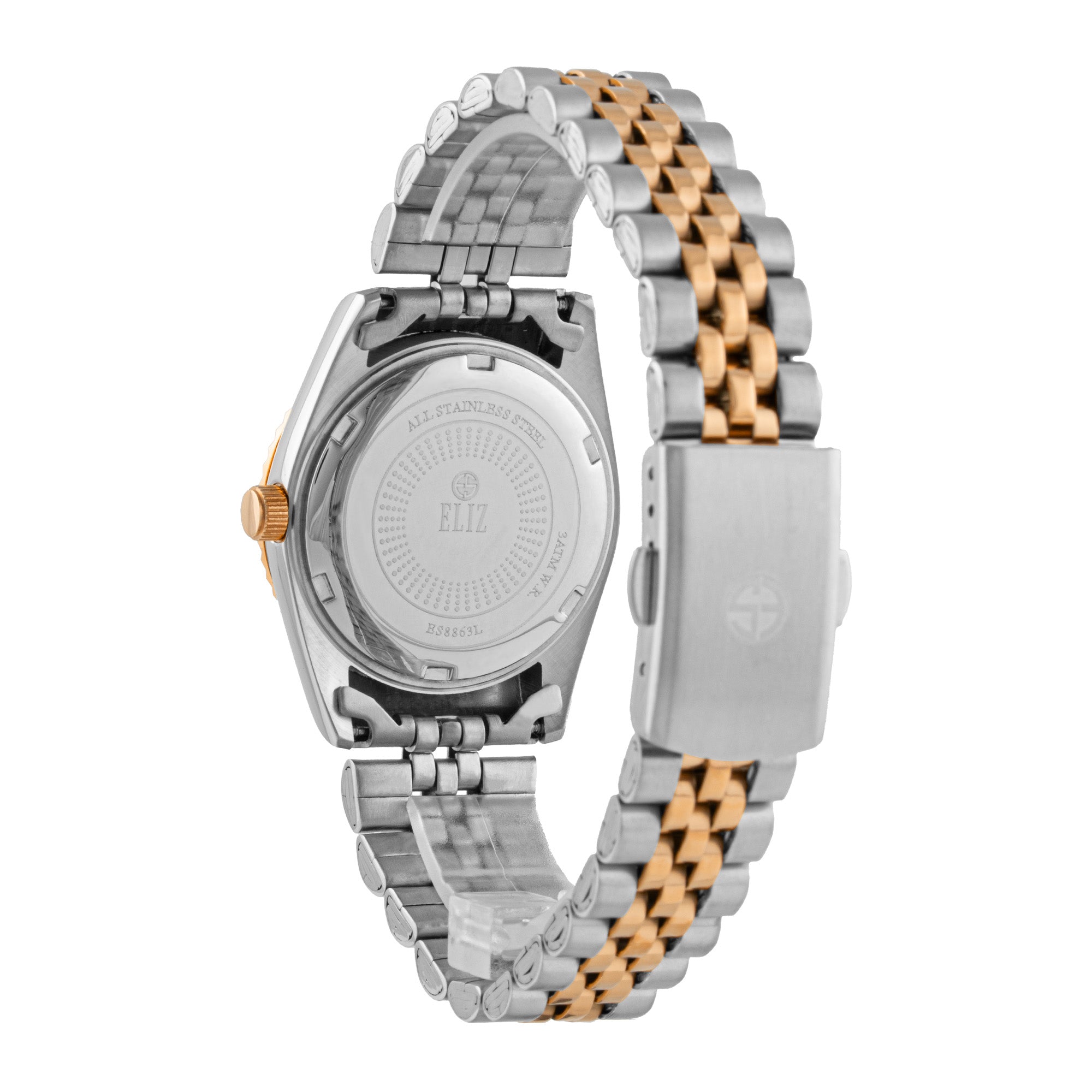 ELIZ ES8863L2UGU SS Case & Band Day-Date Women's Watch