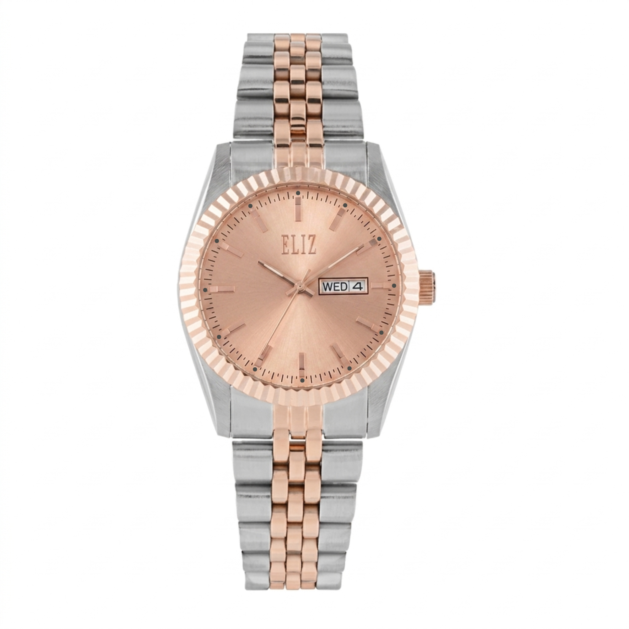 ELIZ ES8863L2UPU SS Case & Band Day-Date Women's Watch