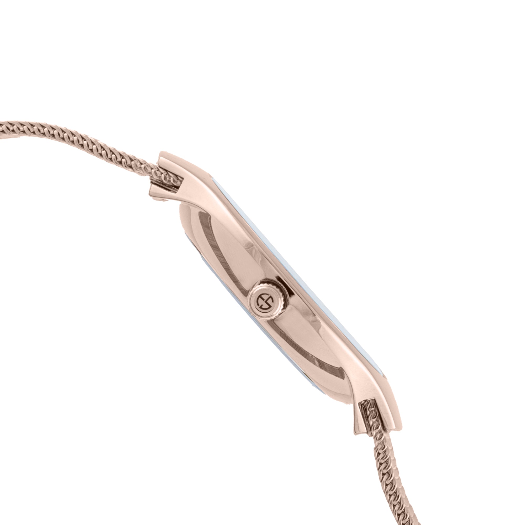 ELIZ ES8864L2RSR SS Case & Mesh Strap 2-Hands Women's Watch