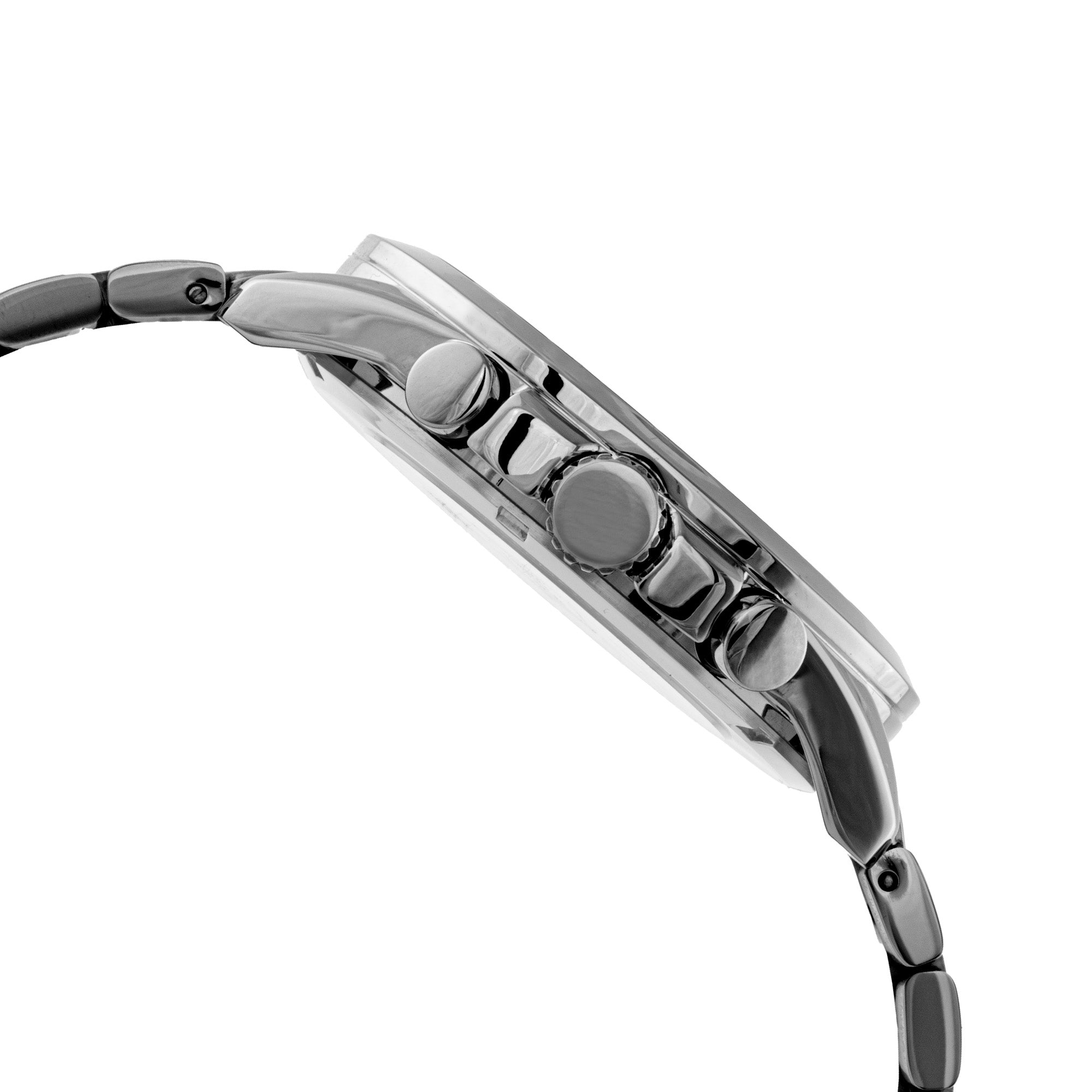 ELIZ ES8868G2AGA SS Caseback & Band Multifunction Men's Watch