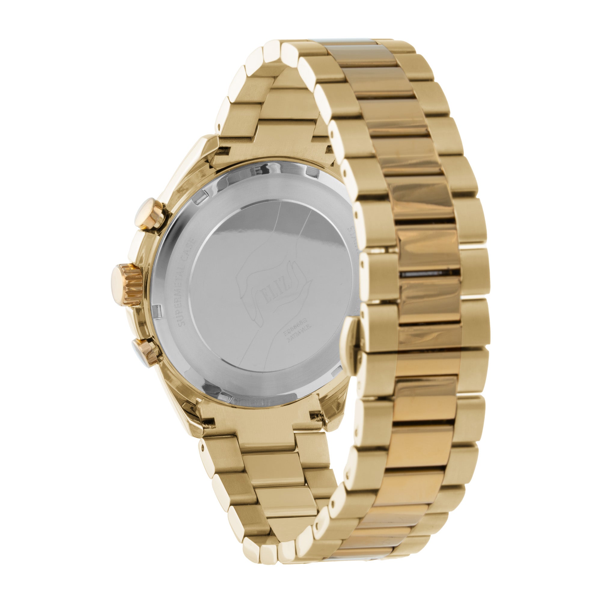 ELIZ ES8868G2GSG SS Caseback & Band Multifunction Men's Watch