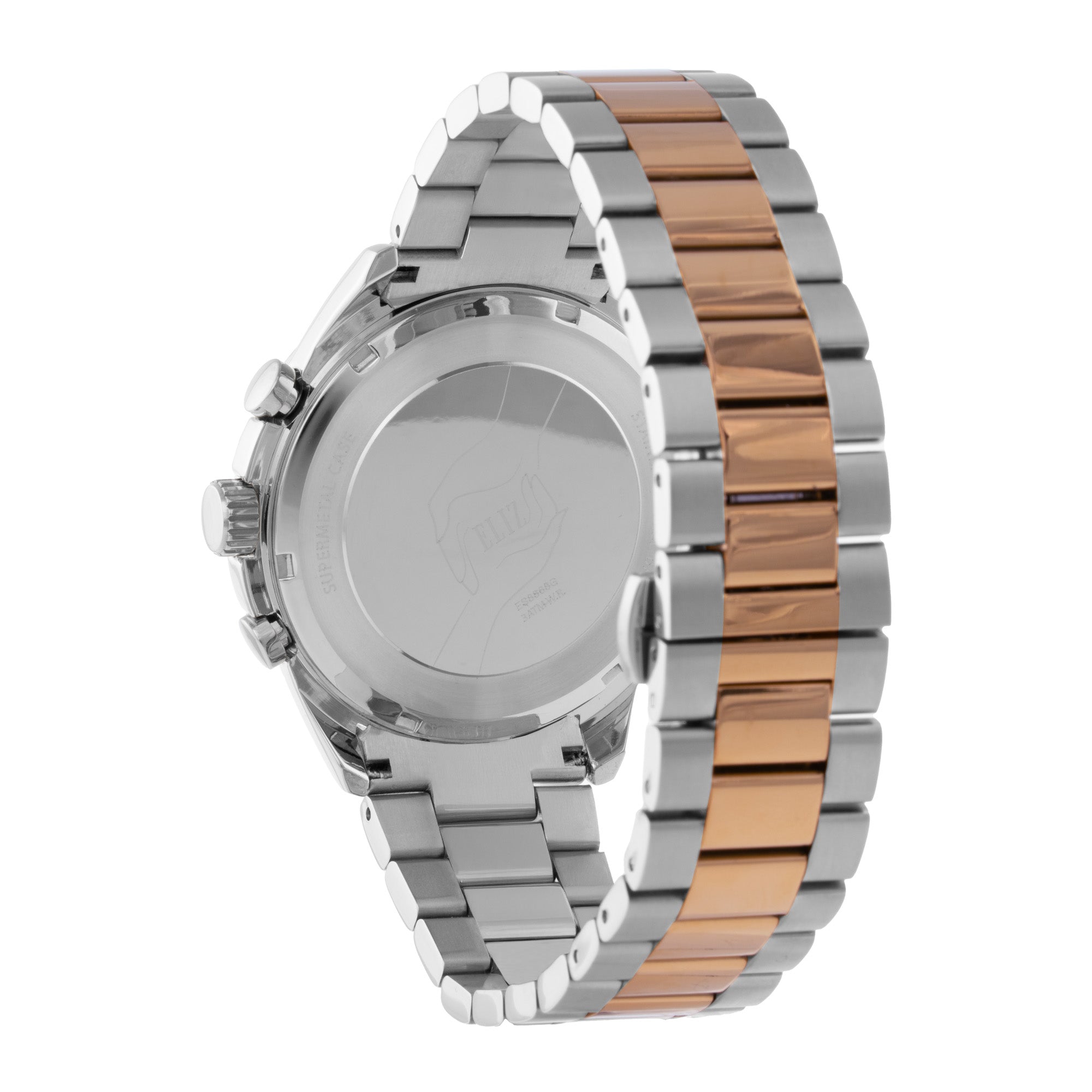 ELIZ ES8868G2USU SS Caseback & Band Multifunction Men's Watch