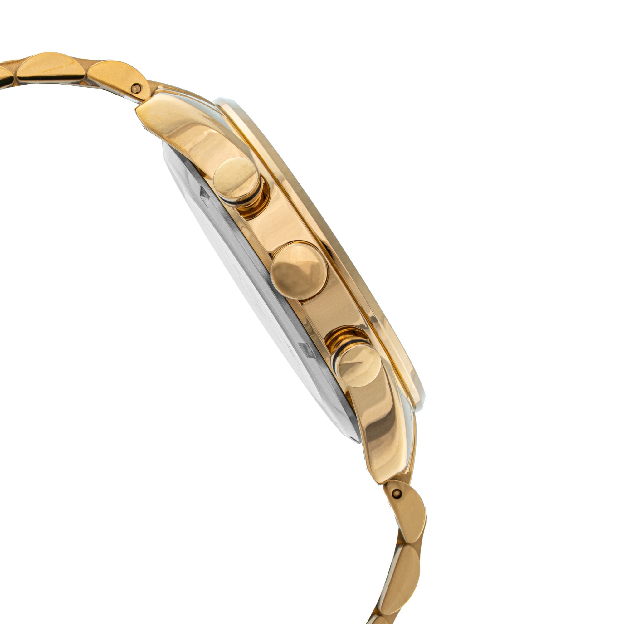 ELIZ ES8869G2GSG SS Caseback & Band Multifunction Men's Watch