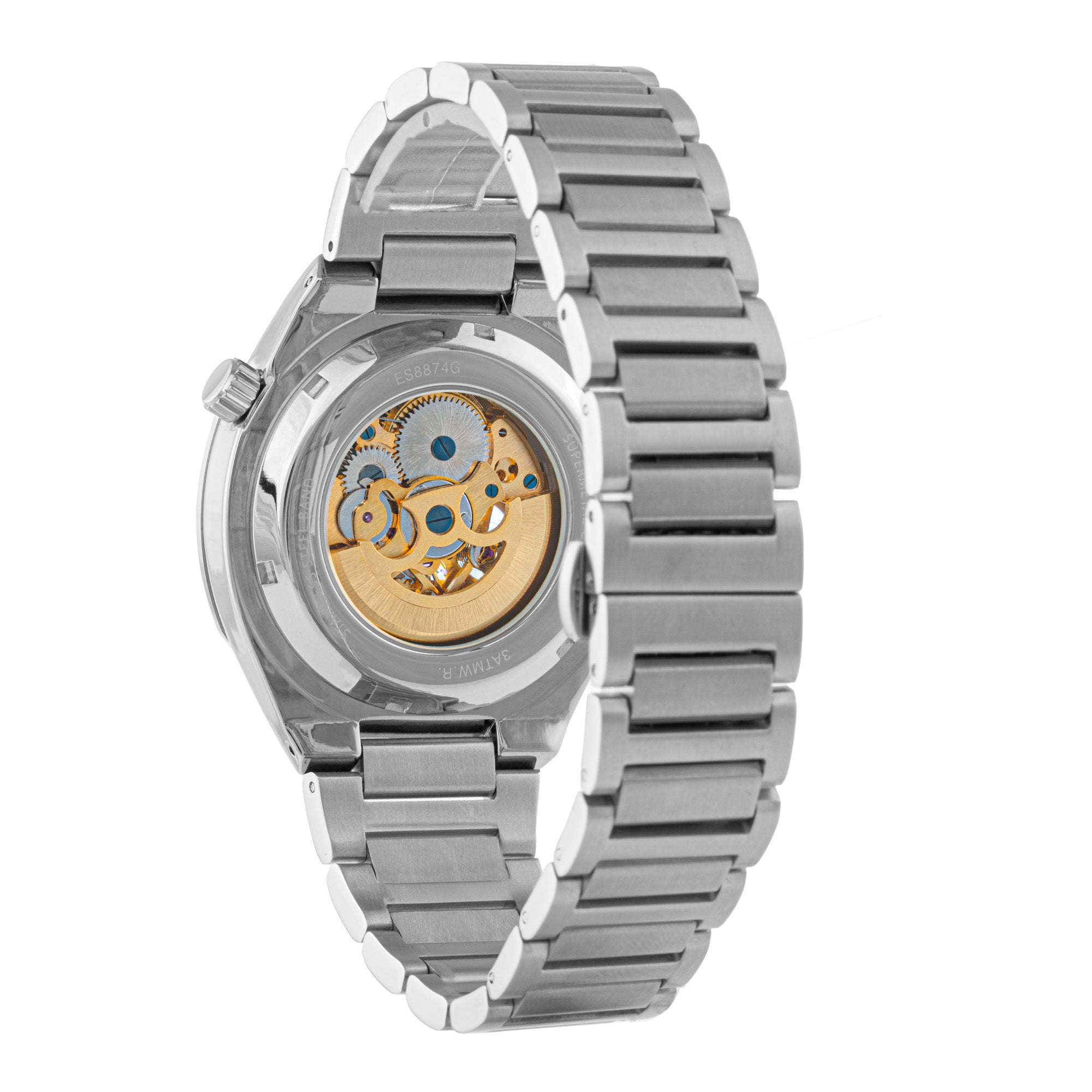 ELIZ ES8874G2SBS SS Caseback & Band Automatic Men's Watch