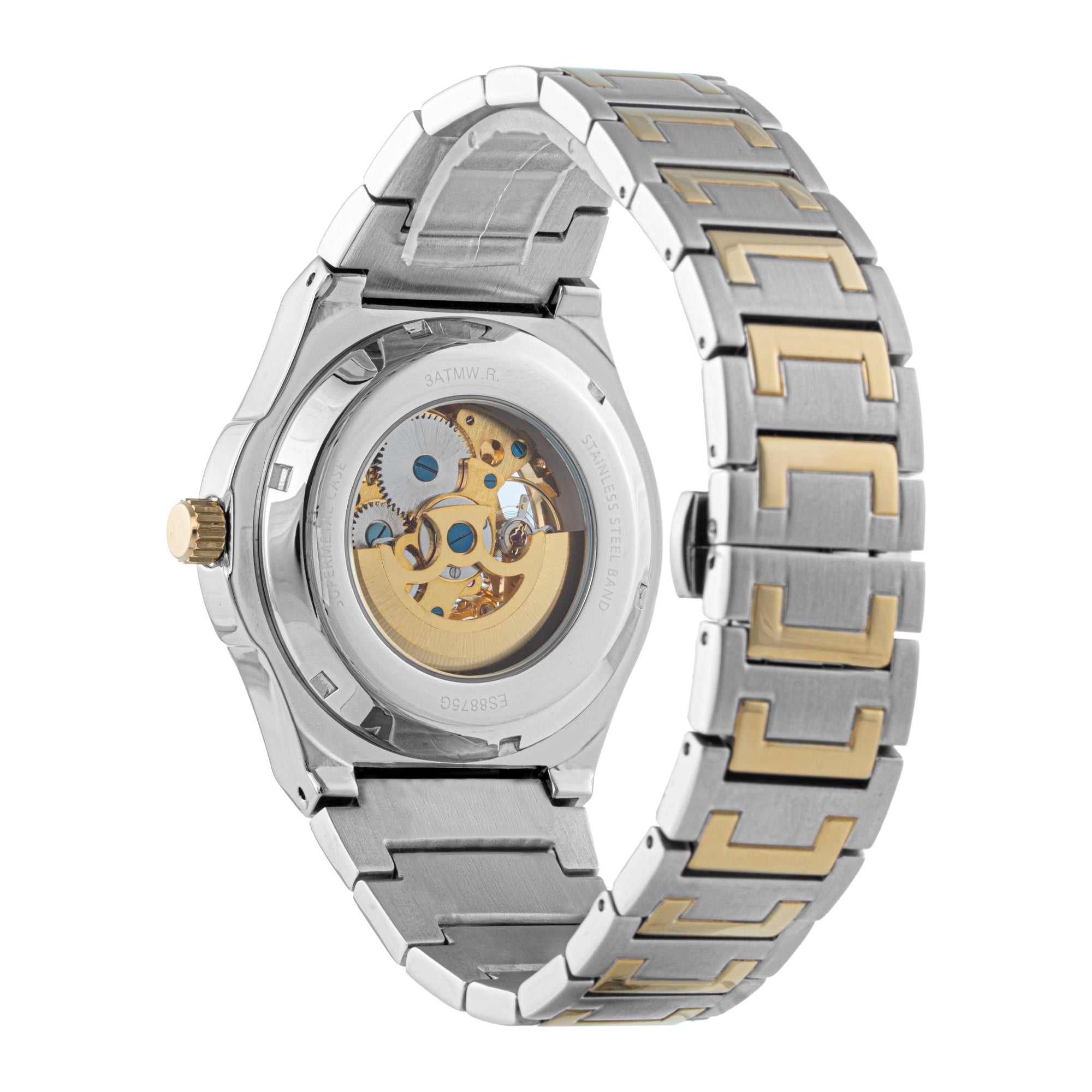 ELIZ ES8875G2TST SS Caseback & Band Automatic Men's Watch