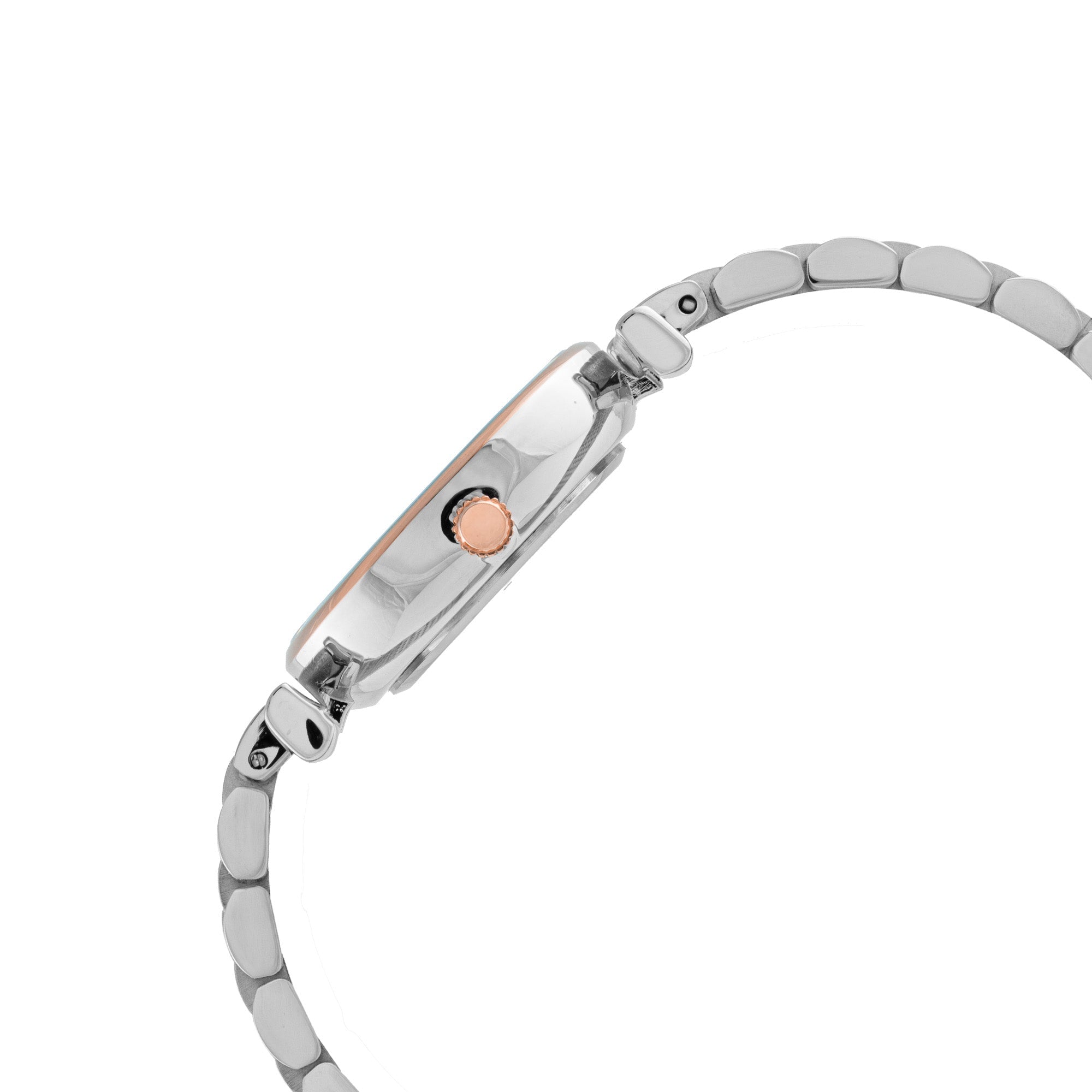ELIZ ES8876L2UHU SS Caseback & Band Three-hands Women's Watch