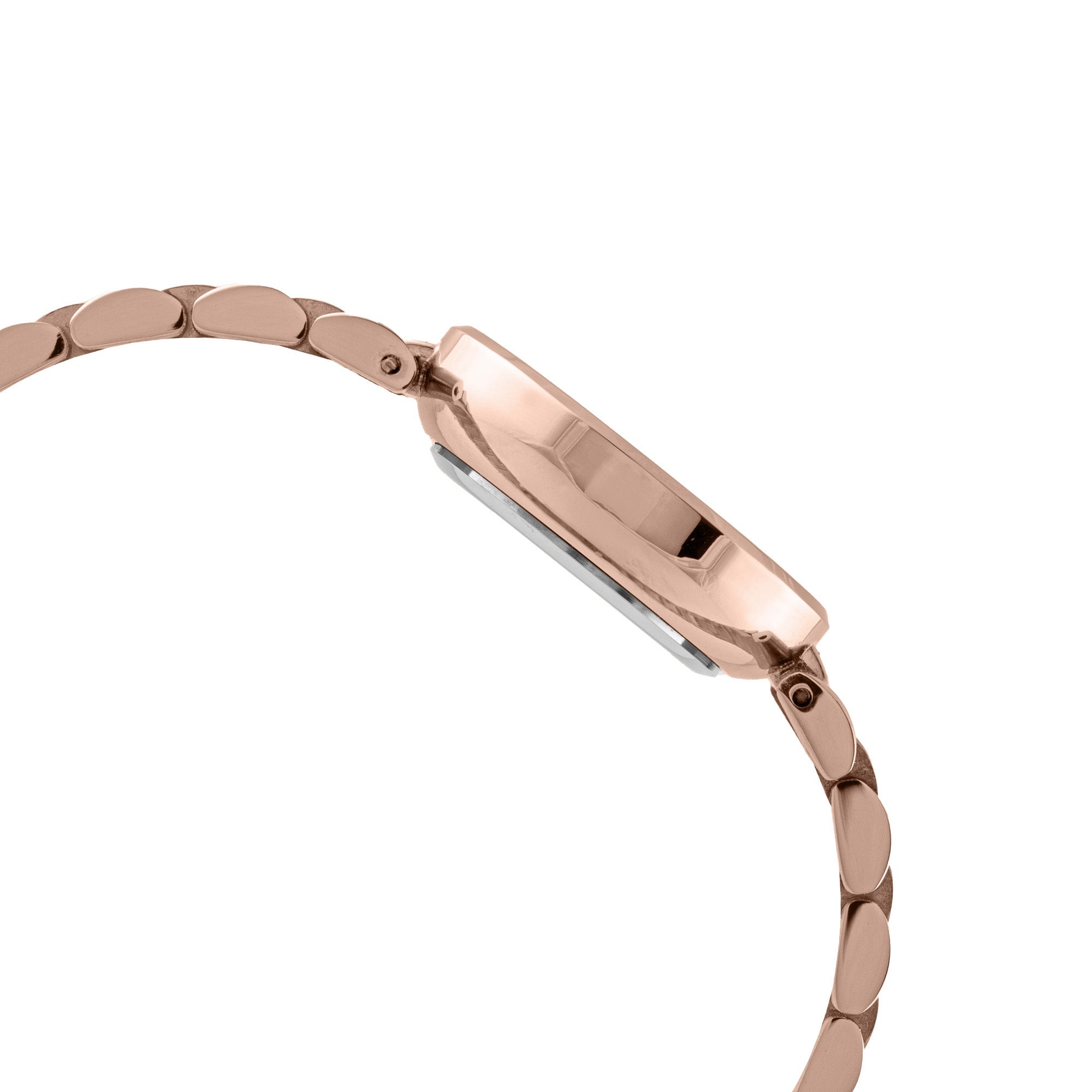 ELIZ ES8877L2RSR SS Caseback & Band Three-hands Women's Watch