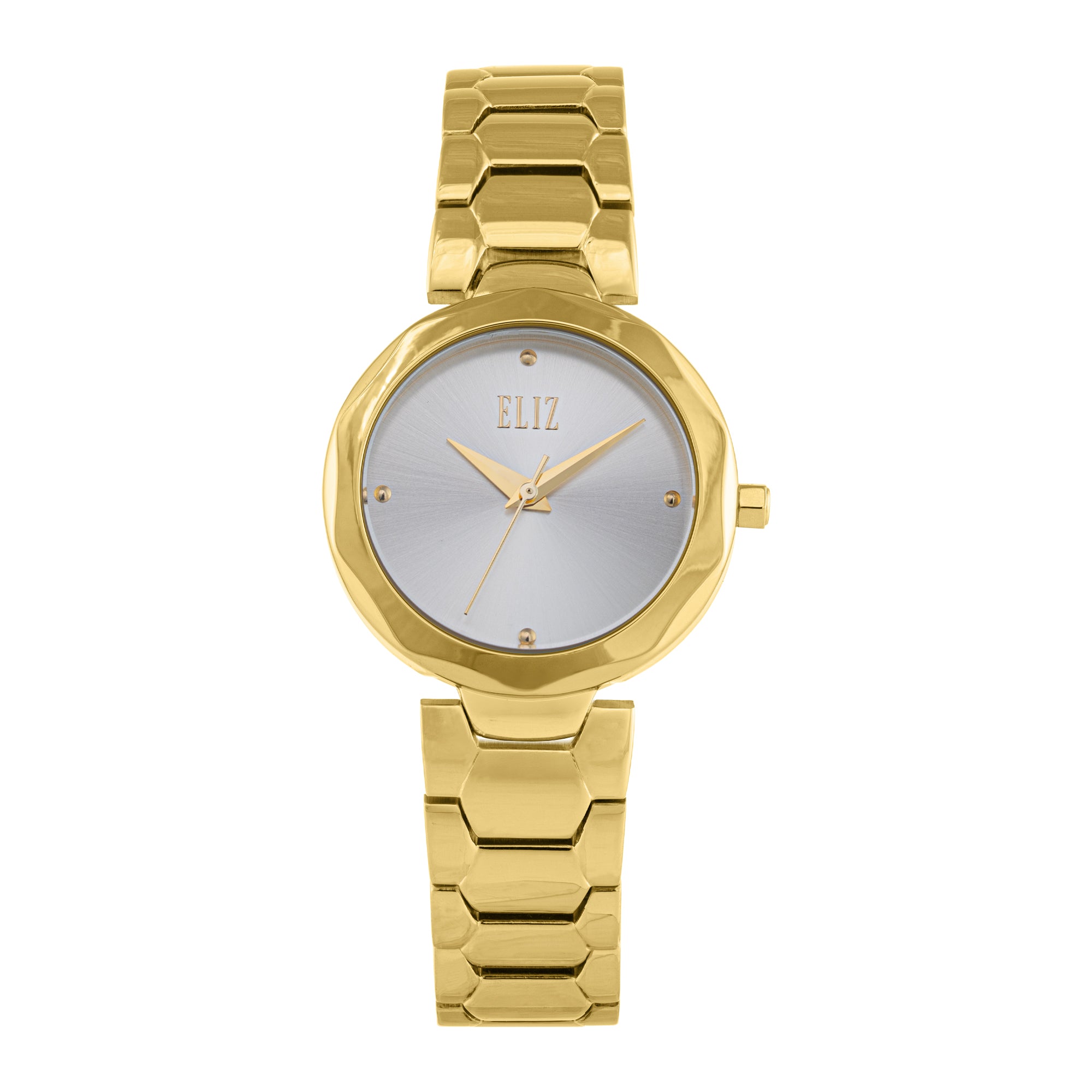 ELIZ ES8879L2GSG SS Caseback & Band Three-hands Women's Watch