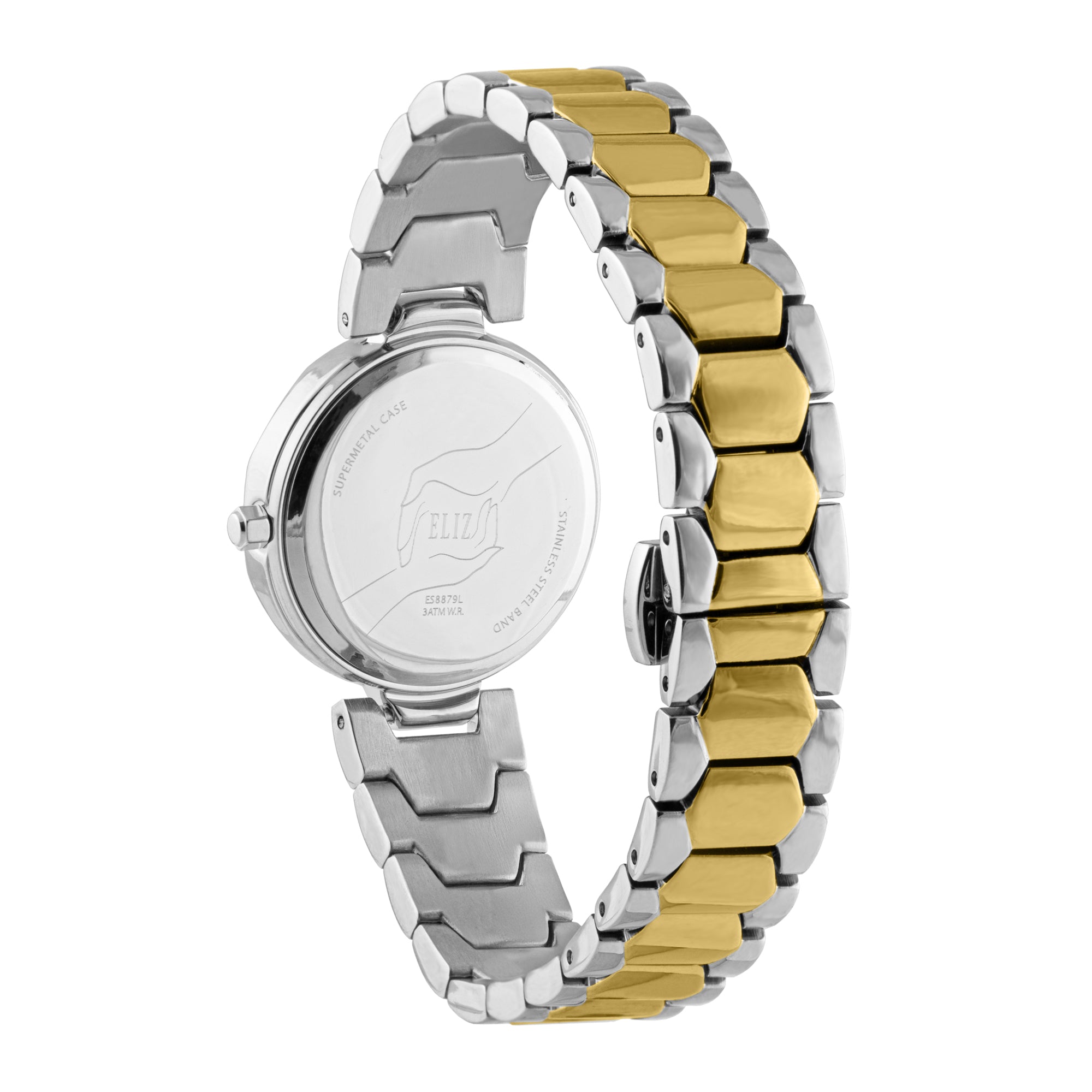 ELIZ ES8879L2TGT SS Caseback & Band Three-hands Women's Watch