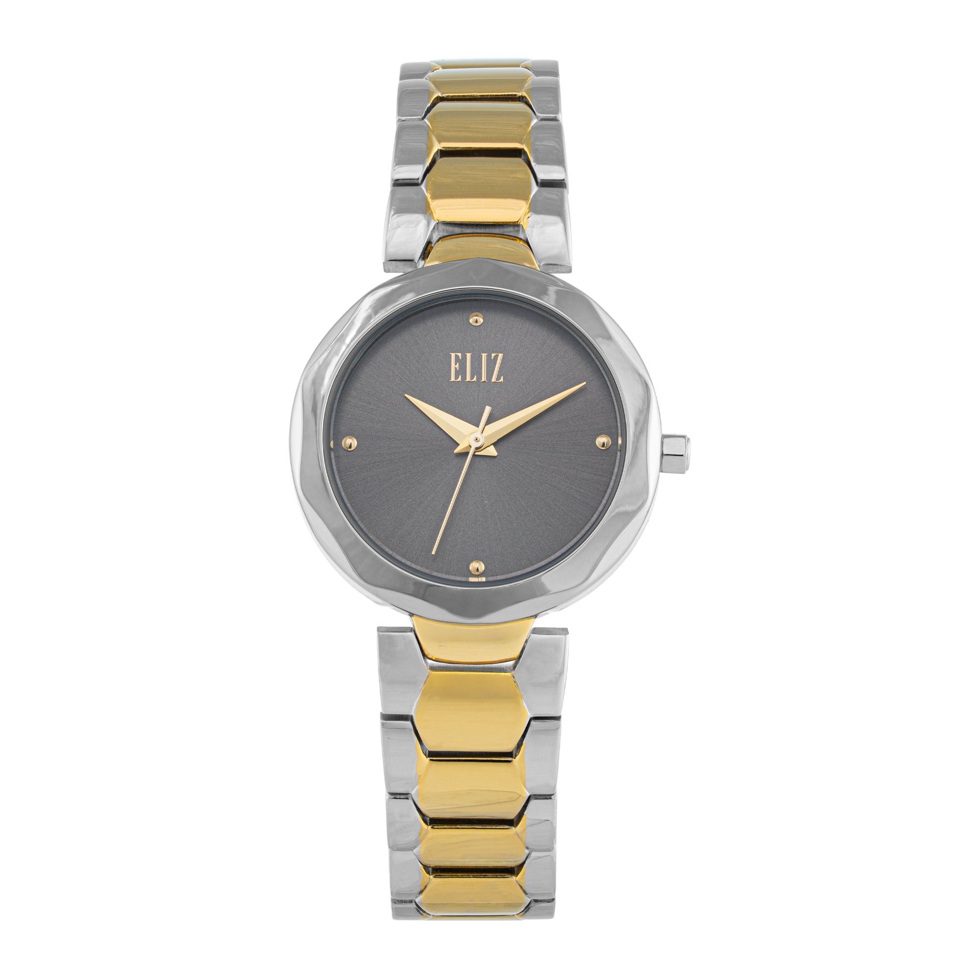ELIZ ES8879L2TGT SS Caseback & Band Three-hands Women's Watch