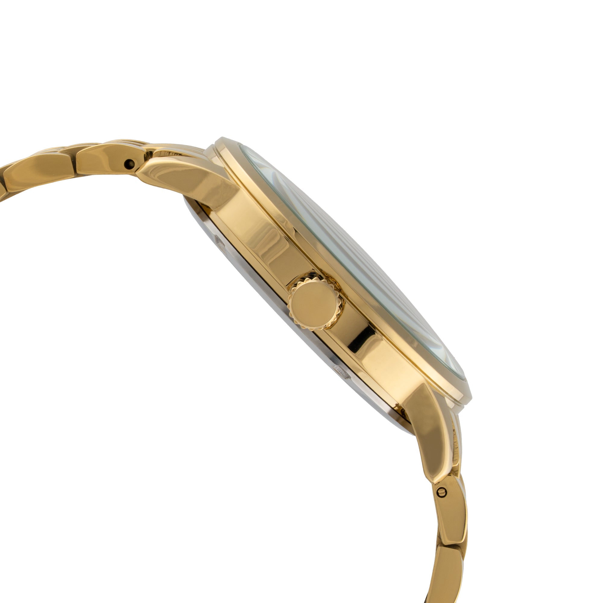 ELIZ ES8883G2GCG SS Caseback & Band Calendar Men's Watch