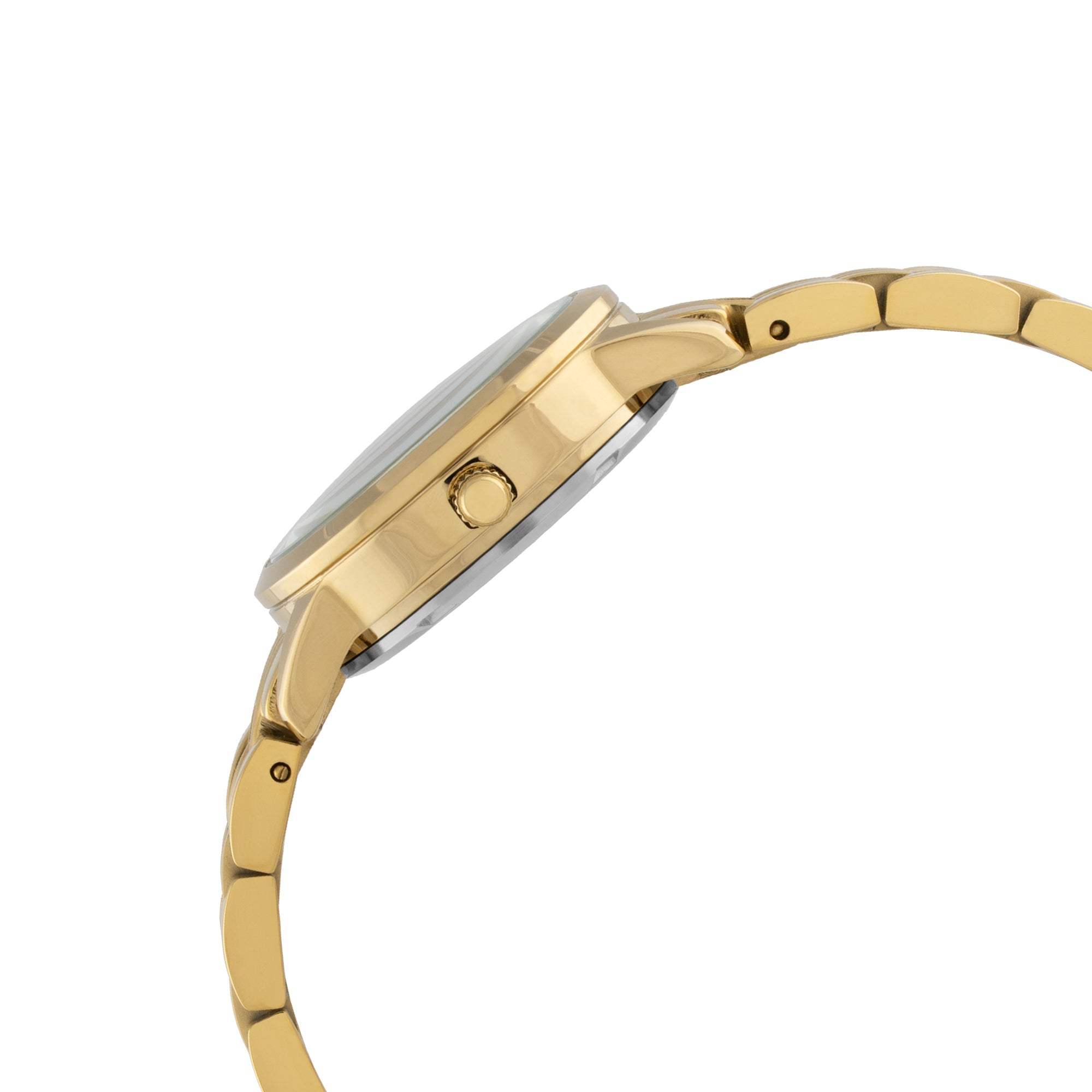 ELIZ ES8883L2GCG SS Caseback & Band Calendar Women's Watch