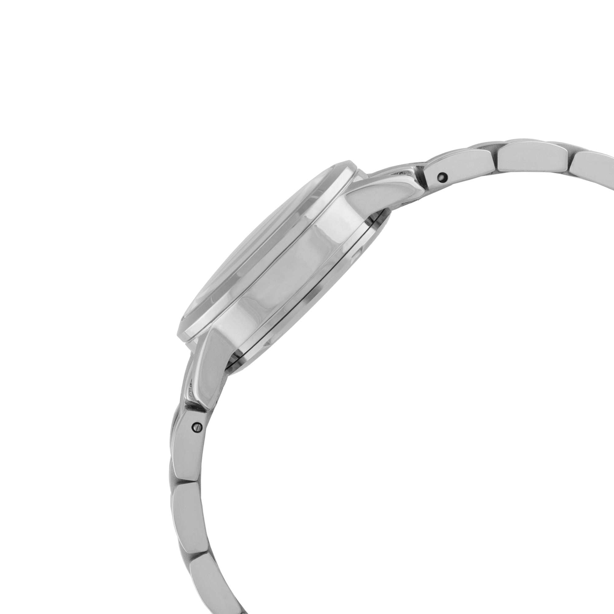 ELIZ ES8883L2SBS SS Caseback & Band Calendar Women's Watch