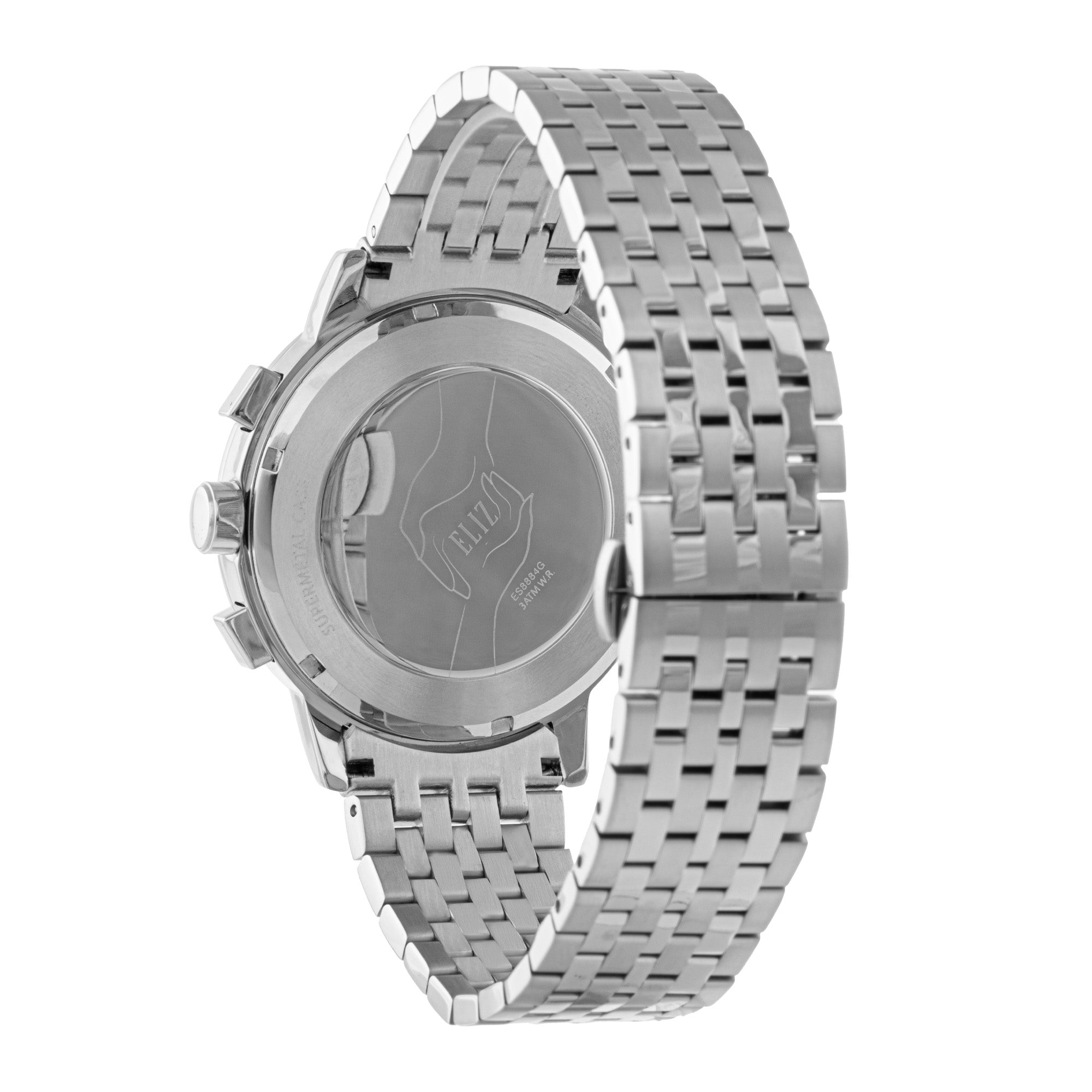 ELIZ ES8884G2SIS SS Caseback & Band Multifunction Men's Watch