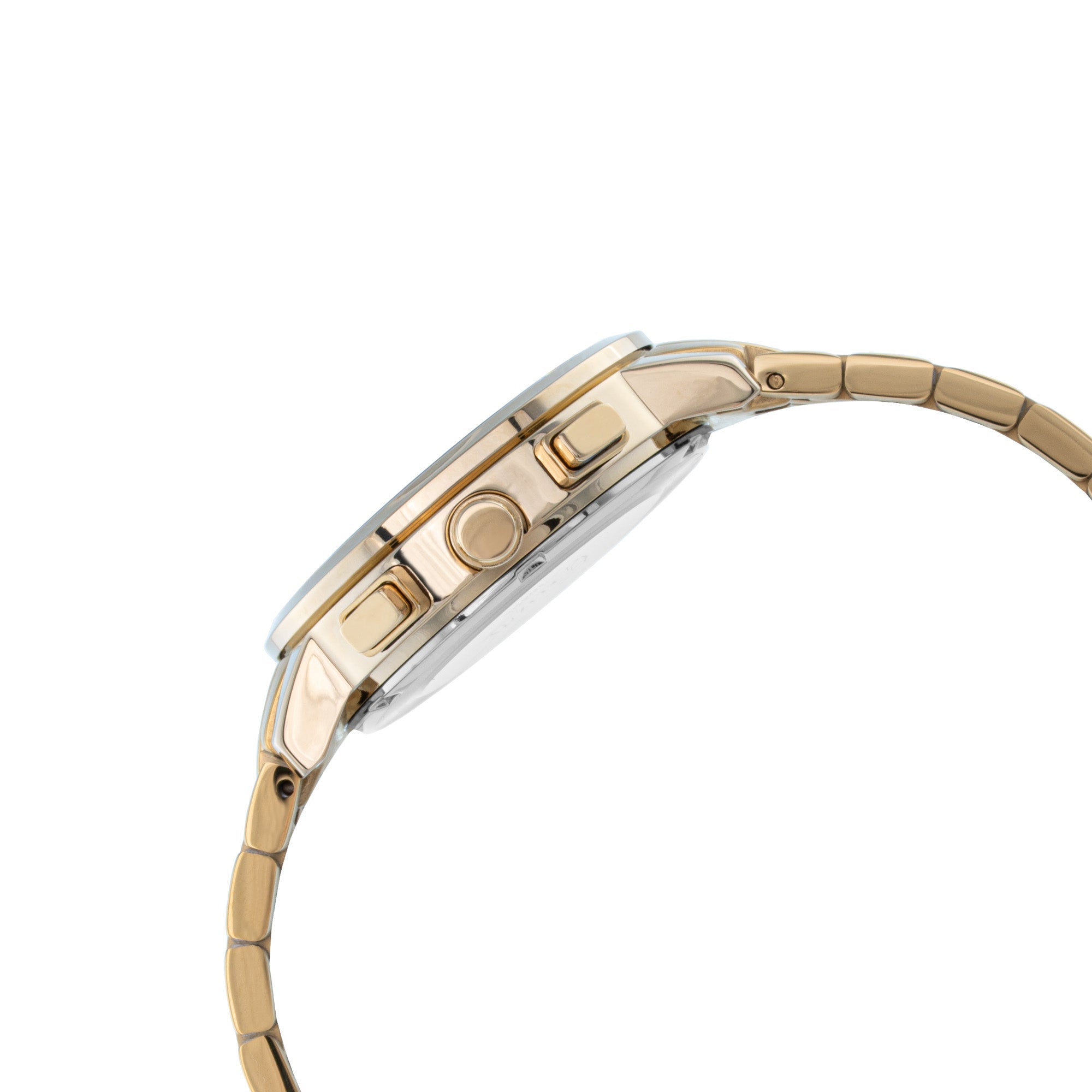 ELIZ ES8884L2GCG SS Caseback & Band Multifunction Women's Watch