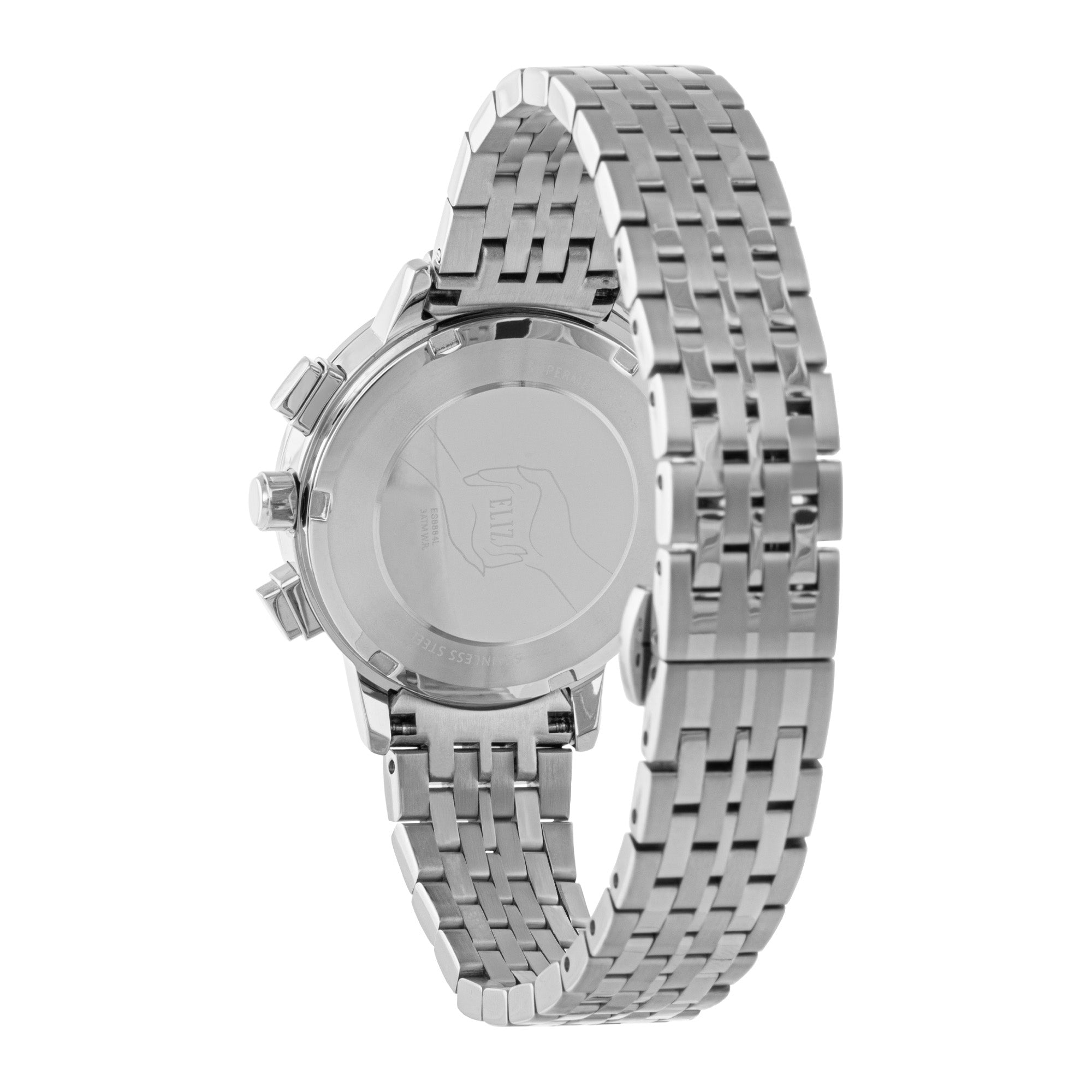 ELIZ ES8884L2SIS SS Caseback & Band Multifunction Women's Watch