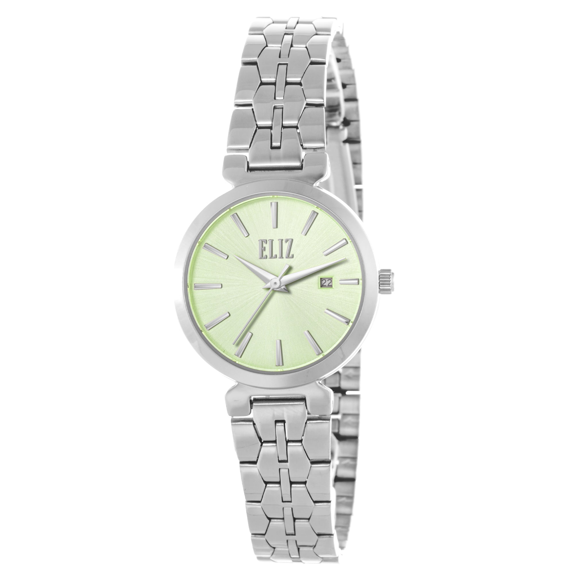 ELIZ ES8886L2SES SS Case & Band 3-Hands Women's Watch