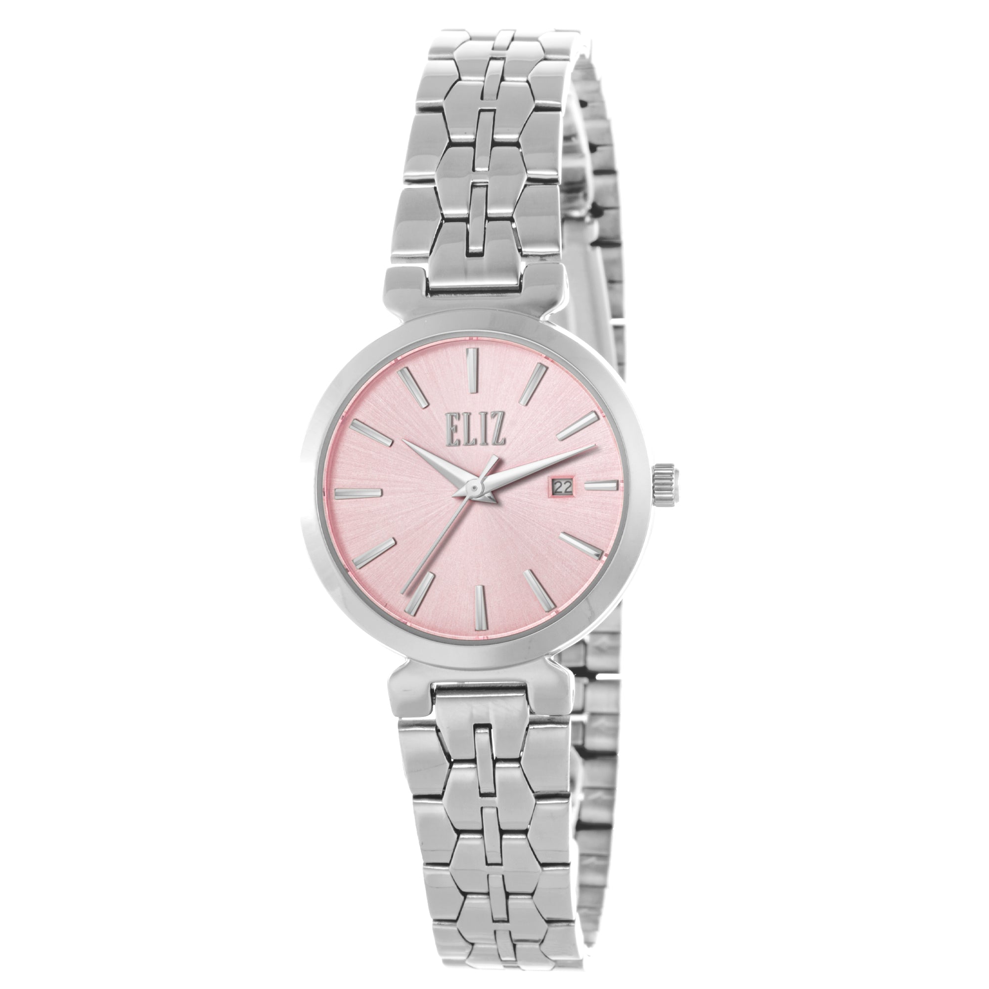 ELIZ ES8886L2SPS SS Case & Band 3-Hands Women's Watch