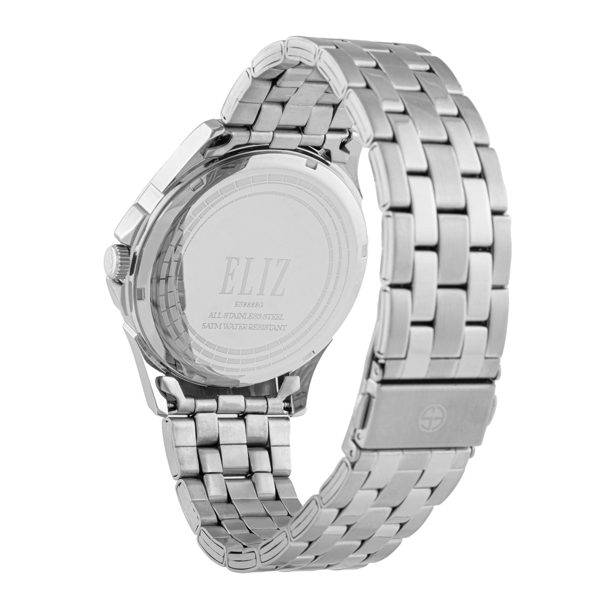 ELIZ ES8888G2SSS SS Case & Band Multifunction Men's Watch