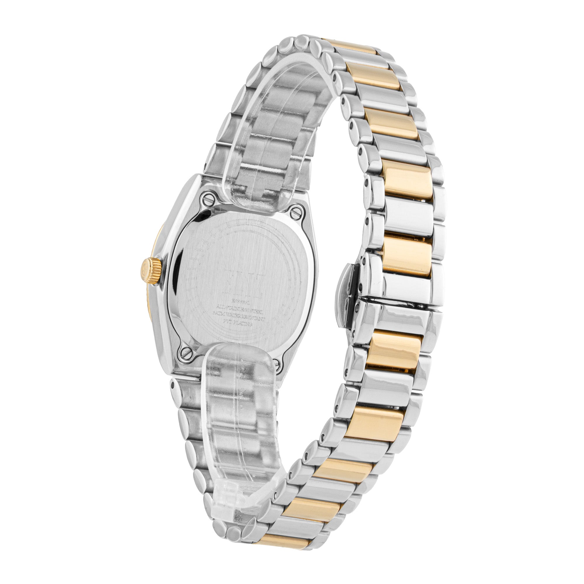 ELIZ ES8889L2TST SS Case & Band Calendar Women's Watch