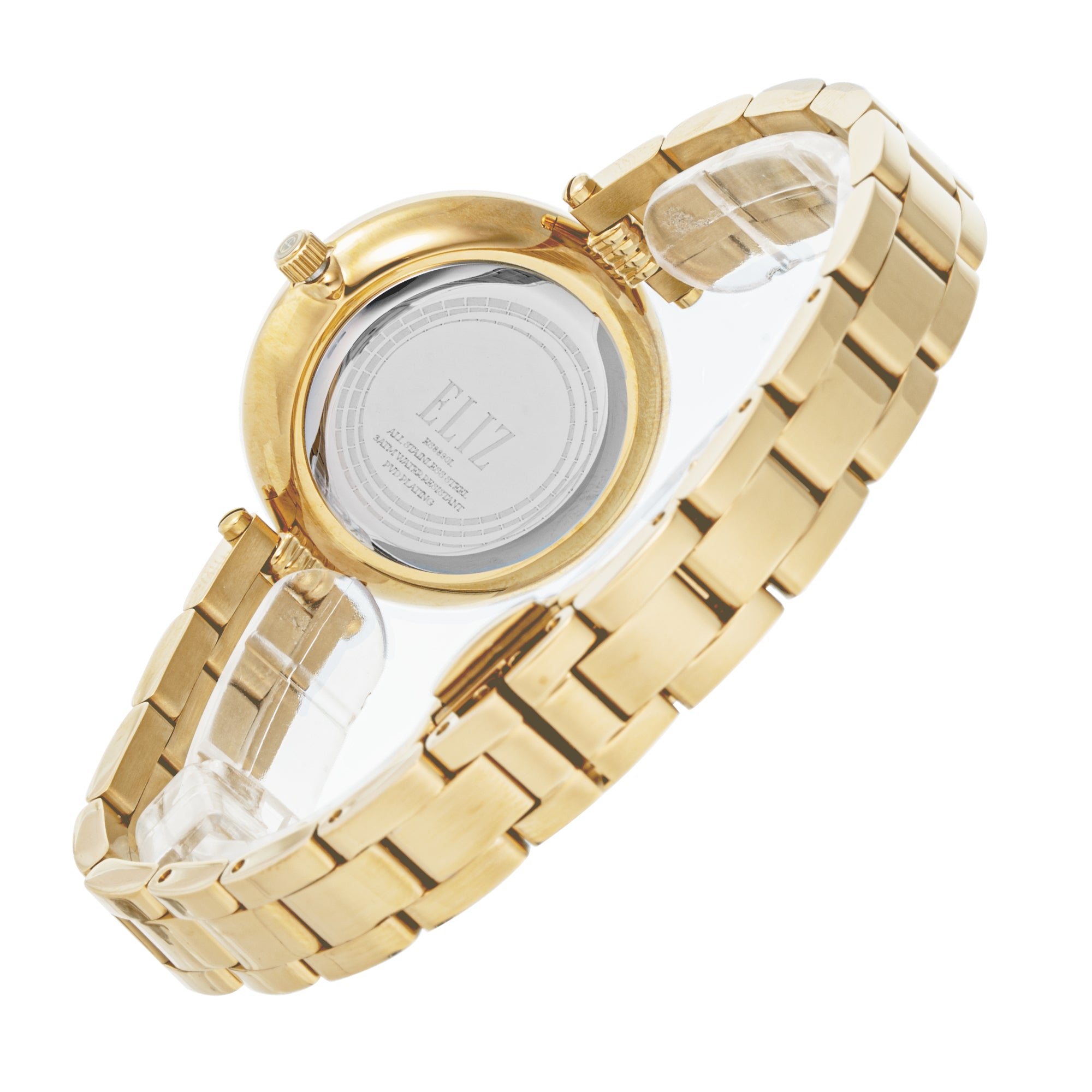 ELIZ ES8890L2GHG SS Case & Band 2-Hands Women's Watch