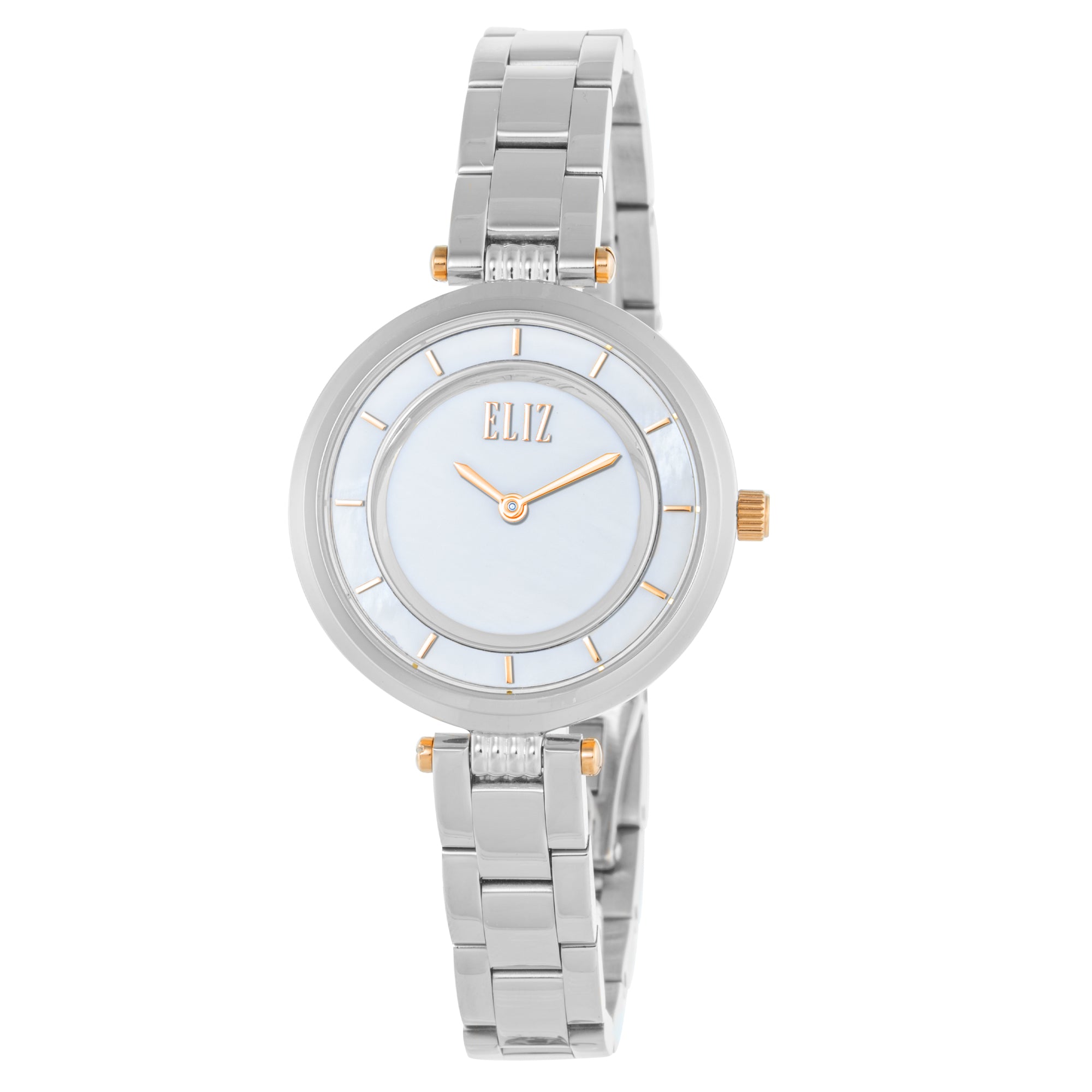 ELIZ ES8890L2SHS SS Case & Band 2-Hands Women's Watch