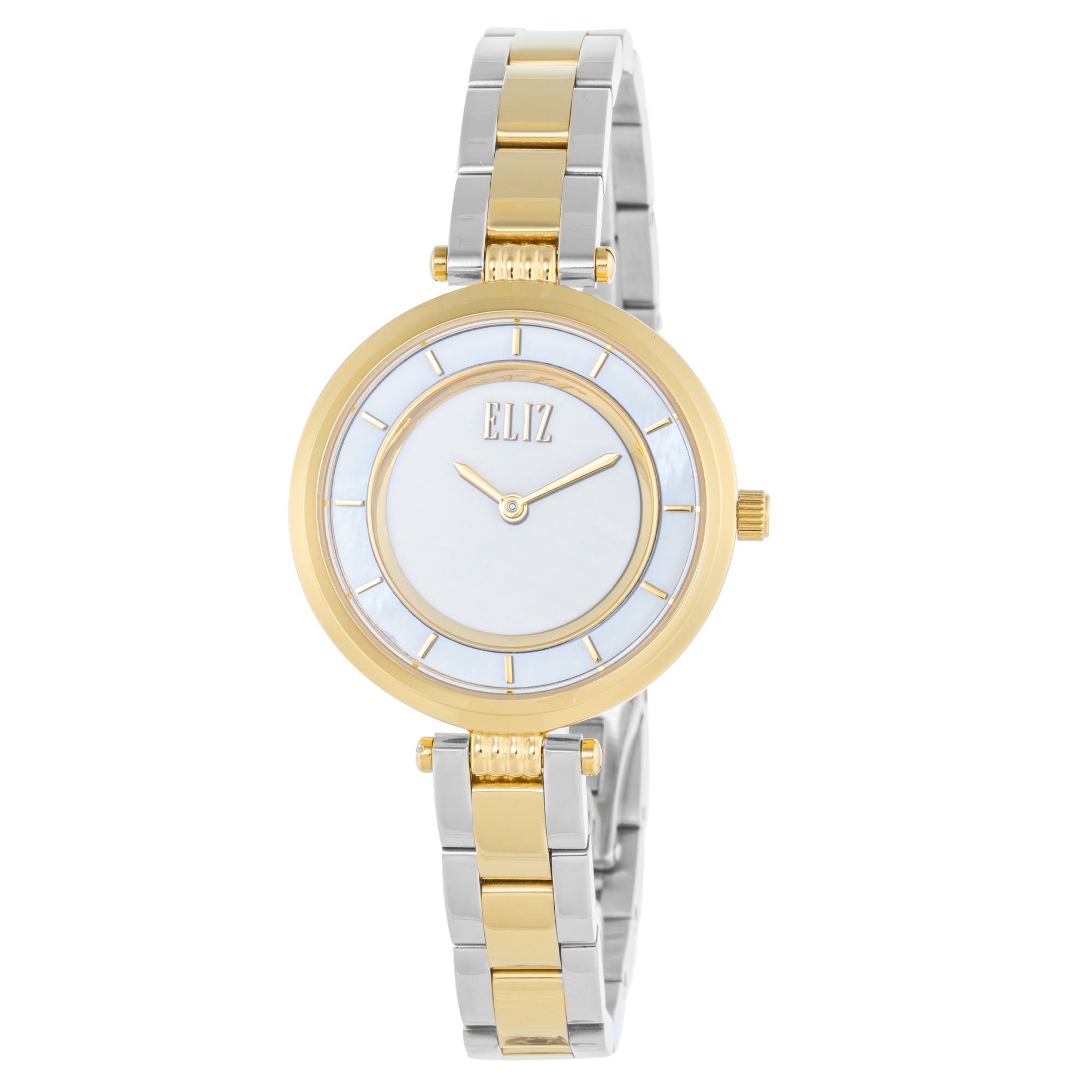 ELIZ ES8890L2THT SS Case & Band 2-Hands Women's Watch