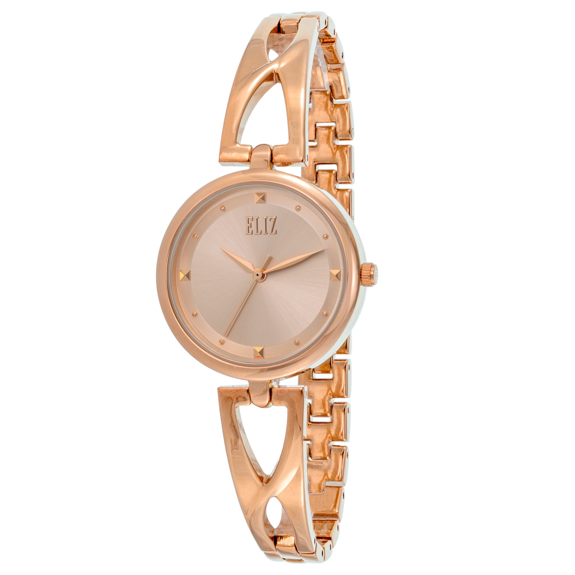 ELIZ ES8895L2RPR Metal Case and Bracelet 3-Hands Women's Watch