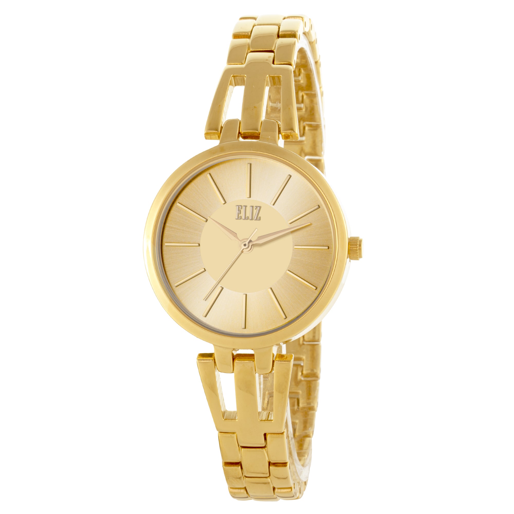 ELIZ ES8896L2GCG Metal Case and Bracelet 3-Hands Women's Watch