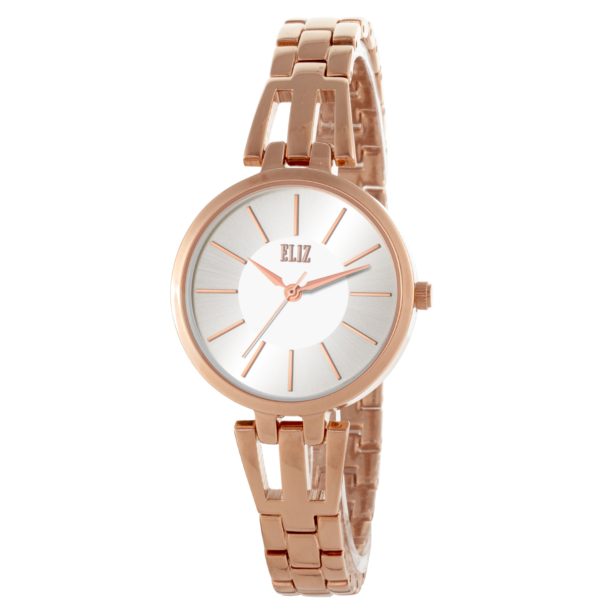 ELIZ ES8896L2RSR Metal Case and Bracelet 3-Hands Women's Watch