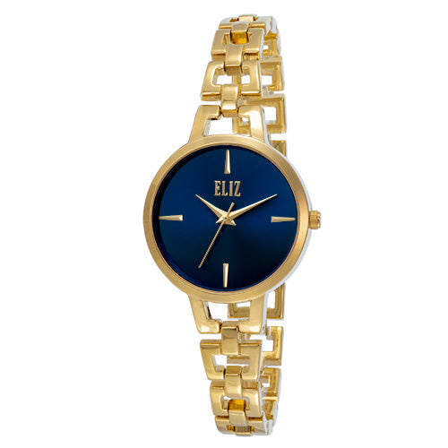 ELIZ ES8899L2GBG Metal Case and Bracelet Three-hands Women's Watch