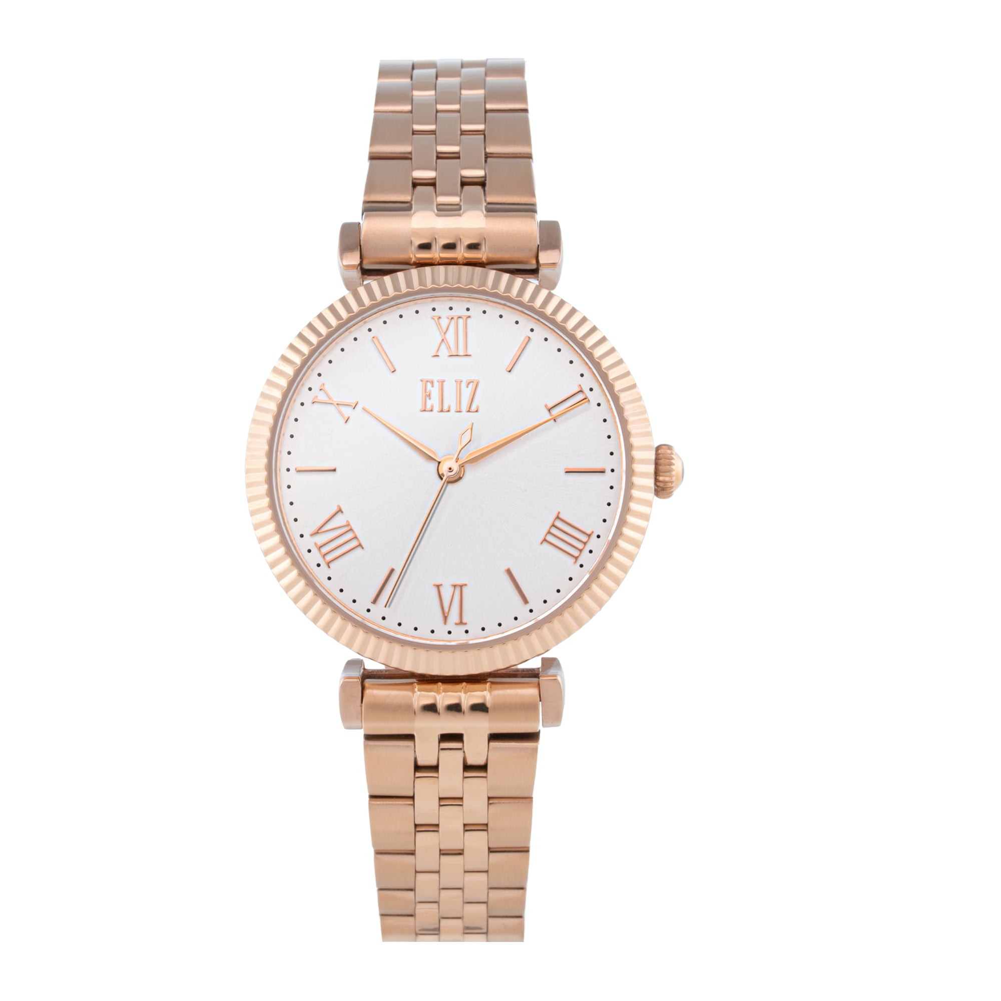 ELIZ ES8904L2RWR SS Case & Band 3-Hands Women's Watch