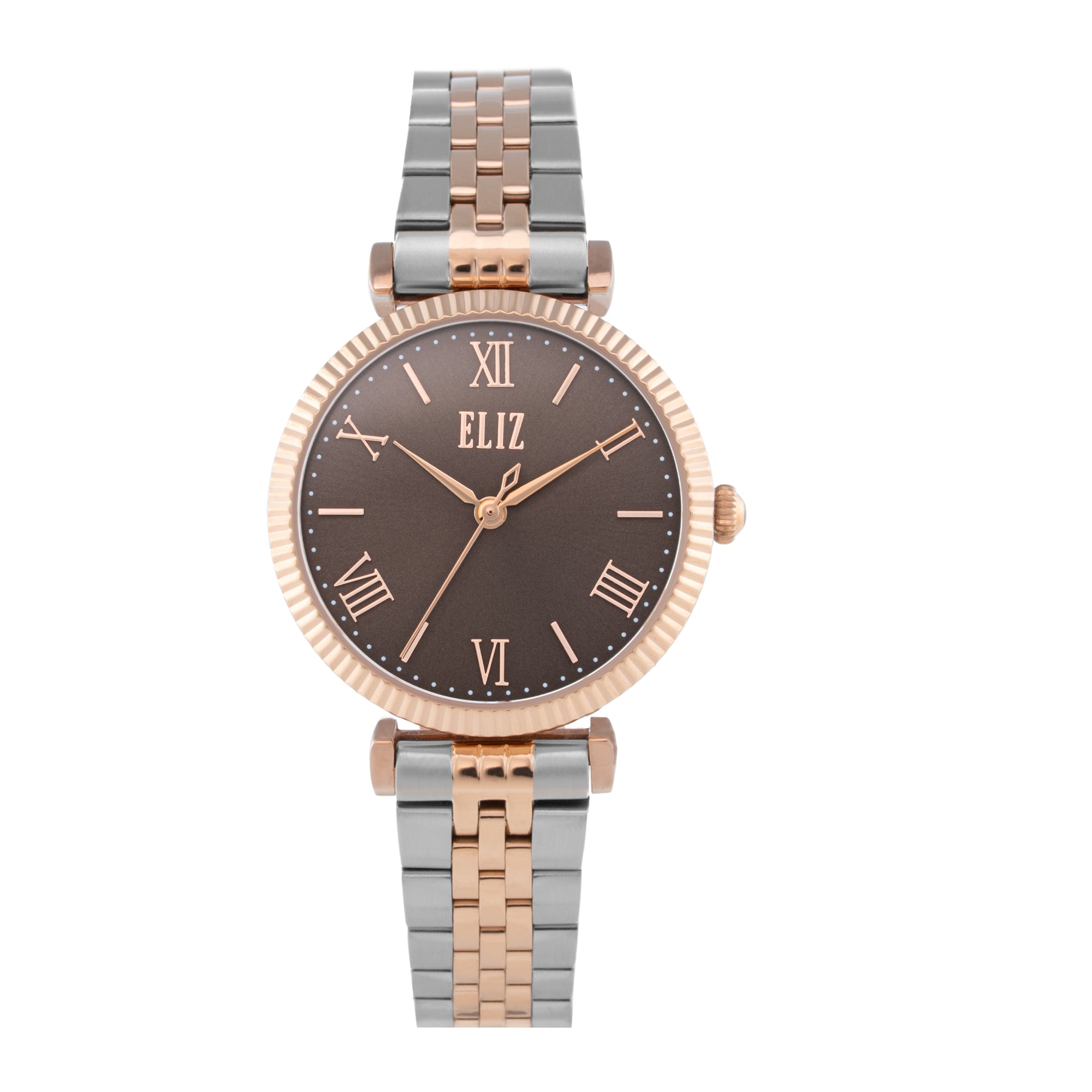 ELIZ ES8904L2UGU SS Case & Band 3-Hands Women's Watch