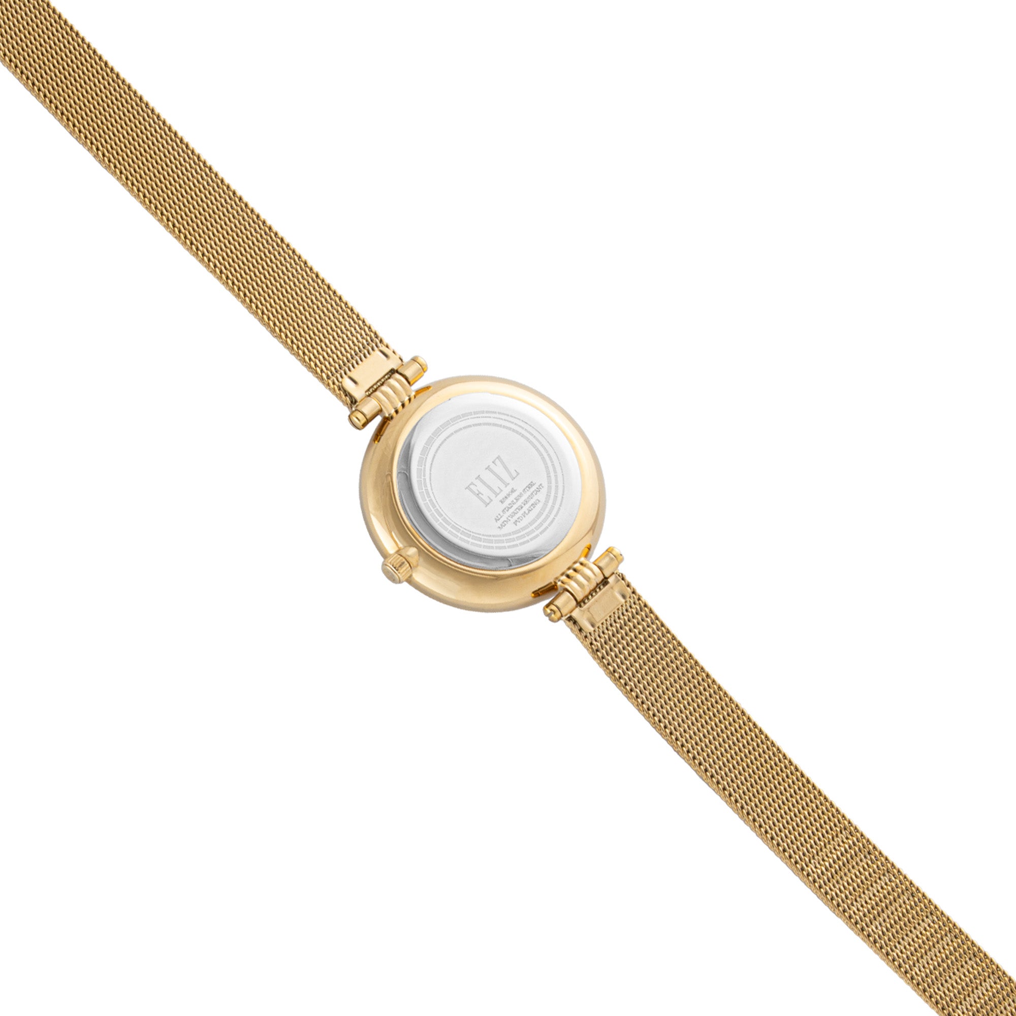 ELIZ ES8906L2GBG SS Case & Mesh Strap 3-Hands Women's Watch
