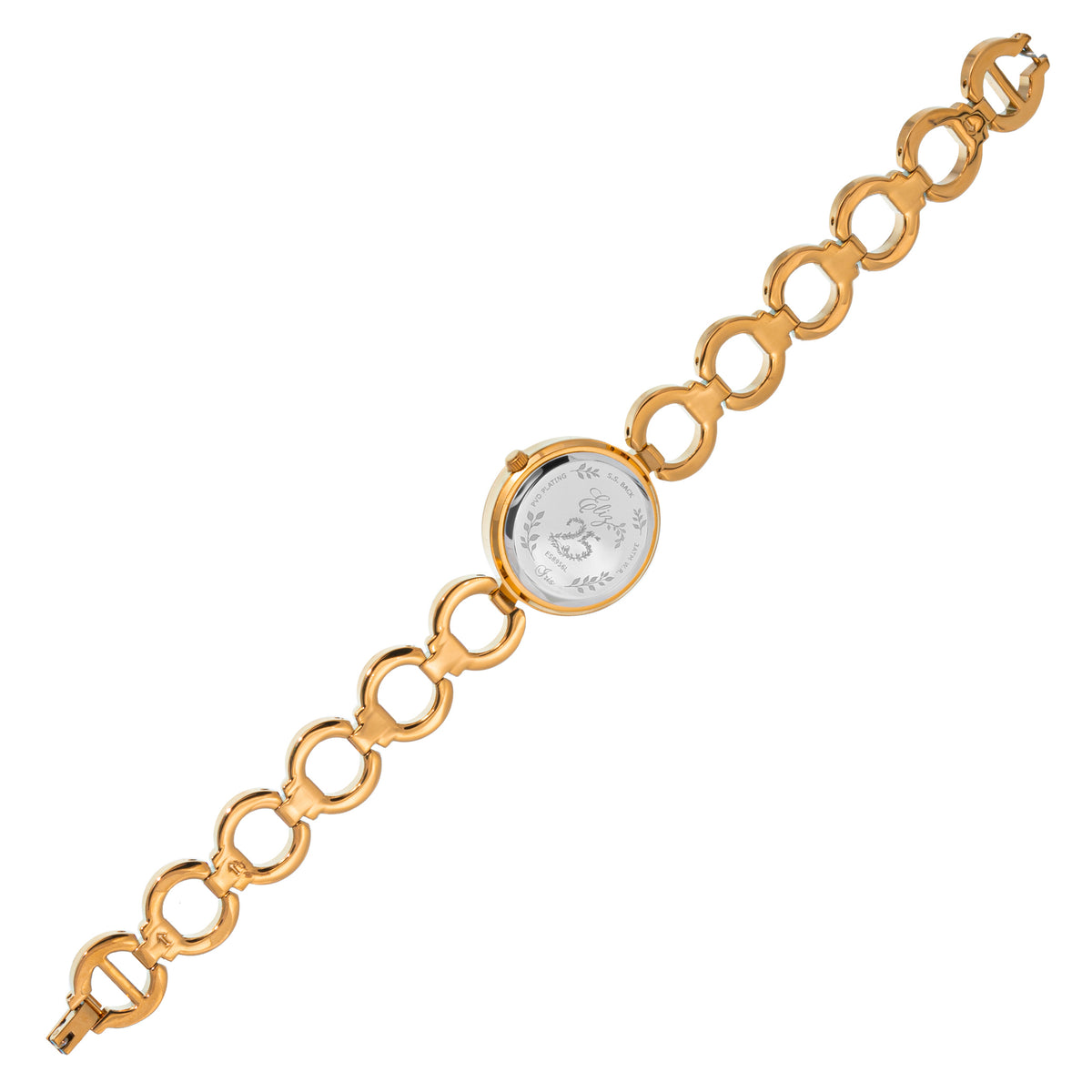 ELIZ ES8960L2RSR Metal Case and Bracelet 3-Hands Women's Watch