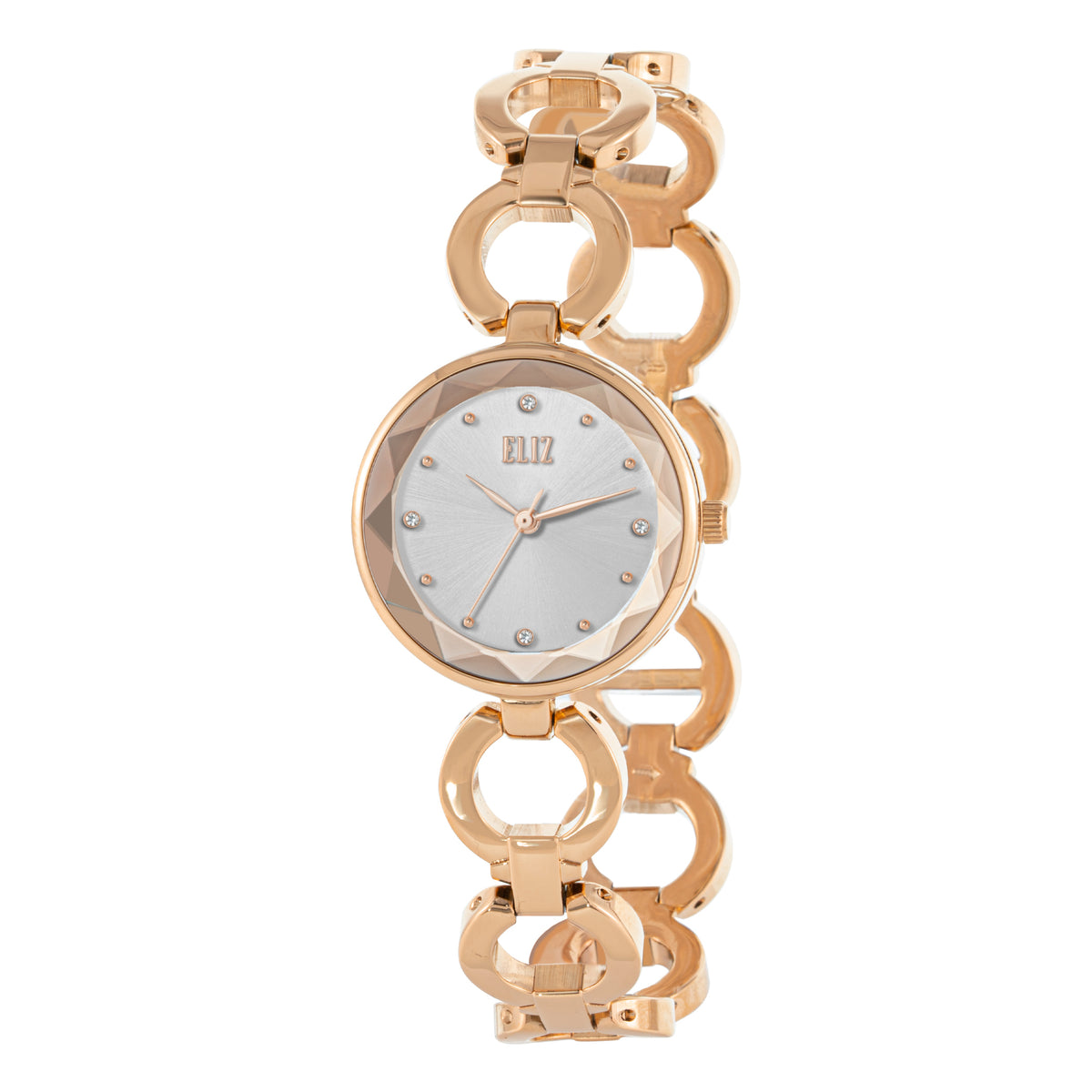 ELIZ ES8960L2RSR Metal Case and Bracelet 3-Hands Women's Watch