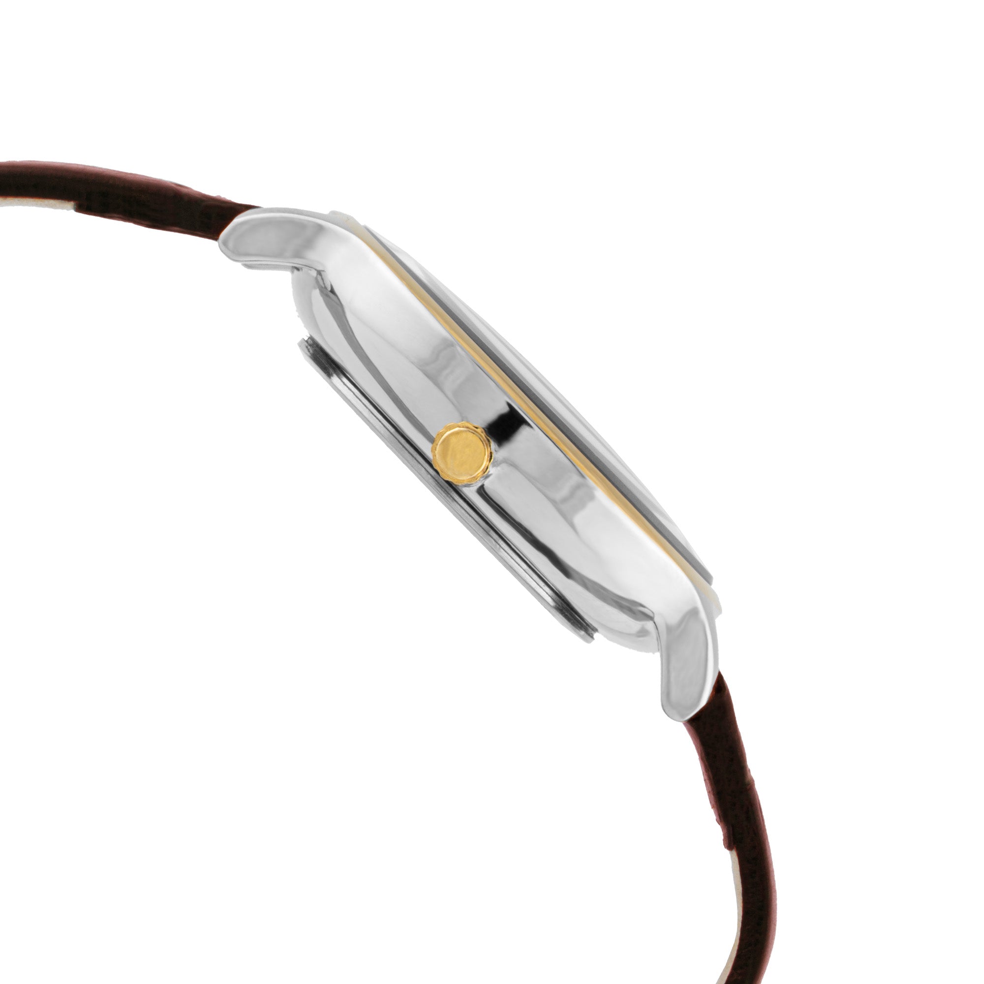 ELIZ ES8909L1TSO SS Caseback & Leather Strap 3-Hands Women's Watch