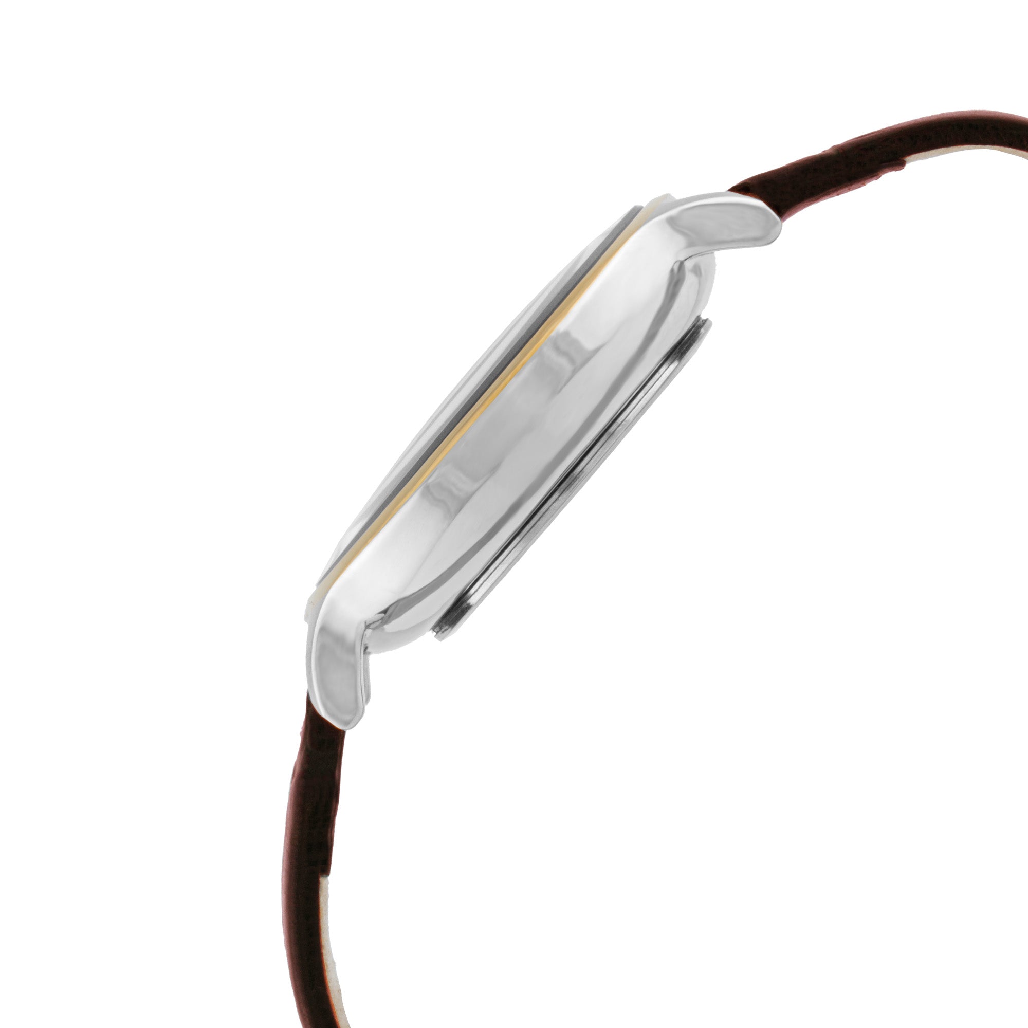 ELIZ ES8909L1TSO SS Caseback & Leather Strap 3-Hands Women's Watch