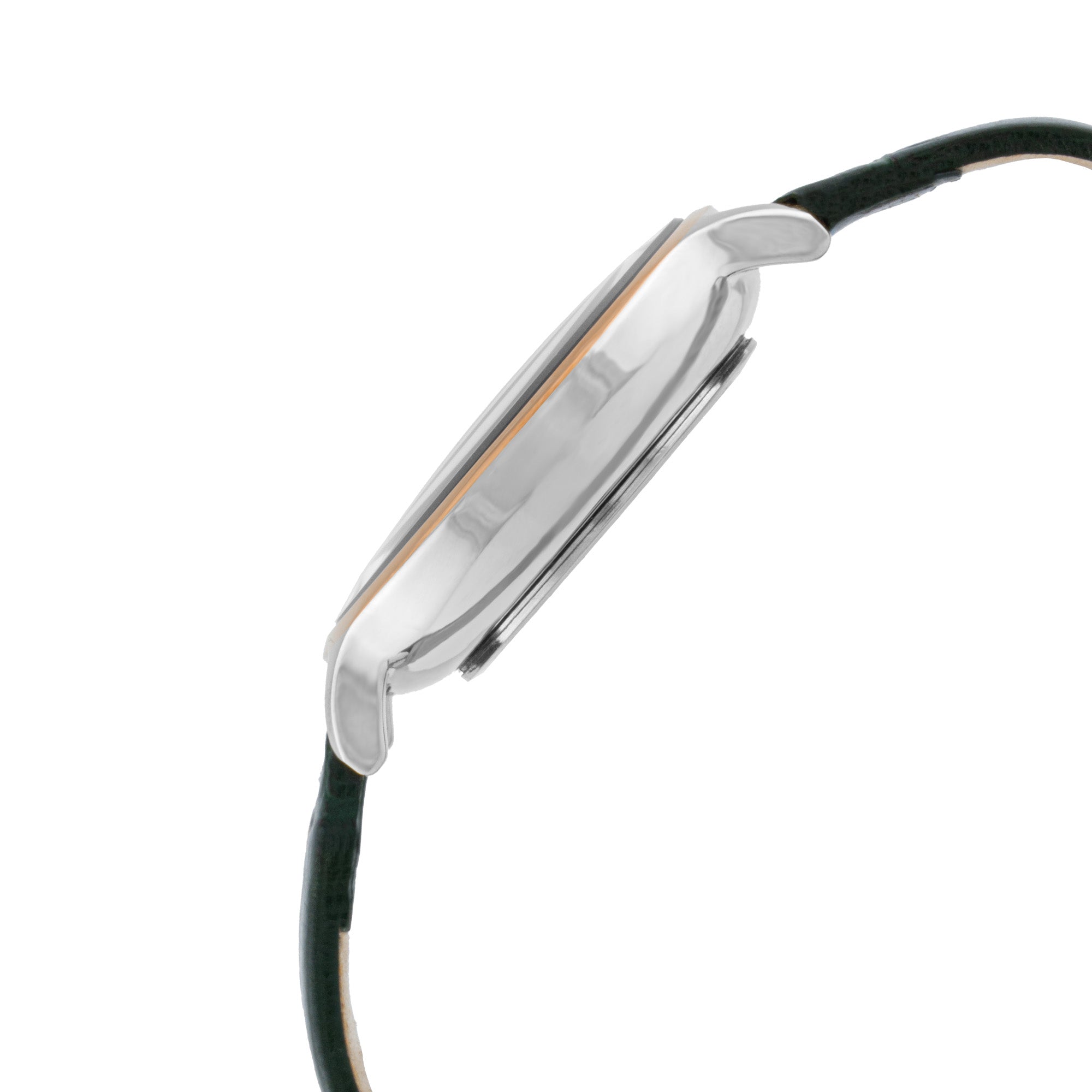 ELIZ ES8909L1USN SS Caseback & Leather Strap 3-Hands Women's Watch