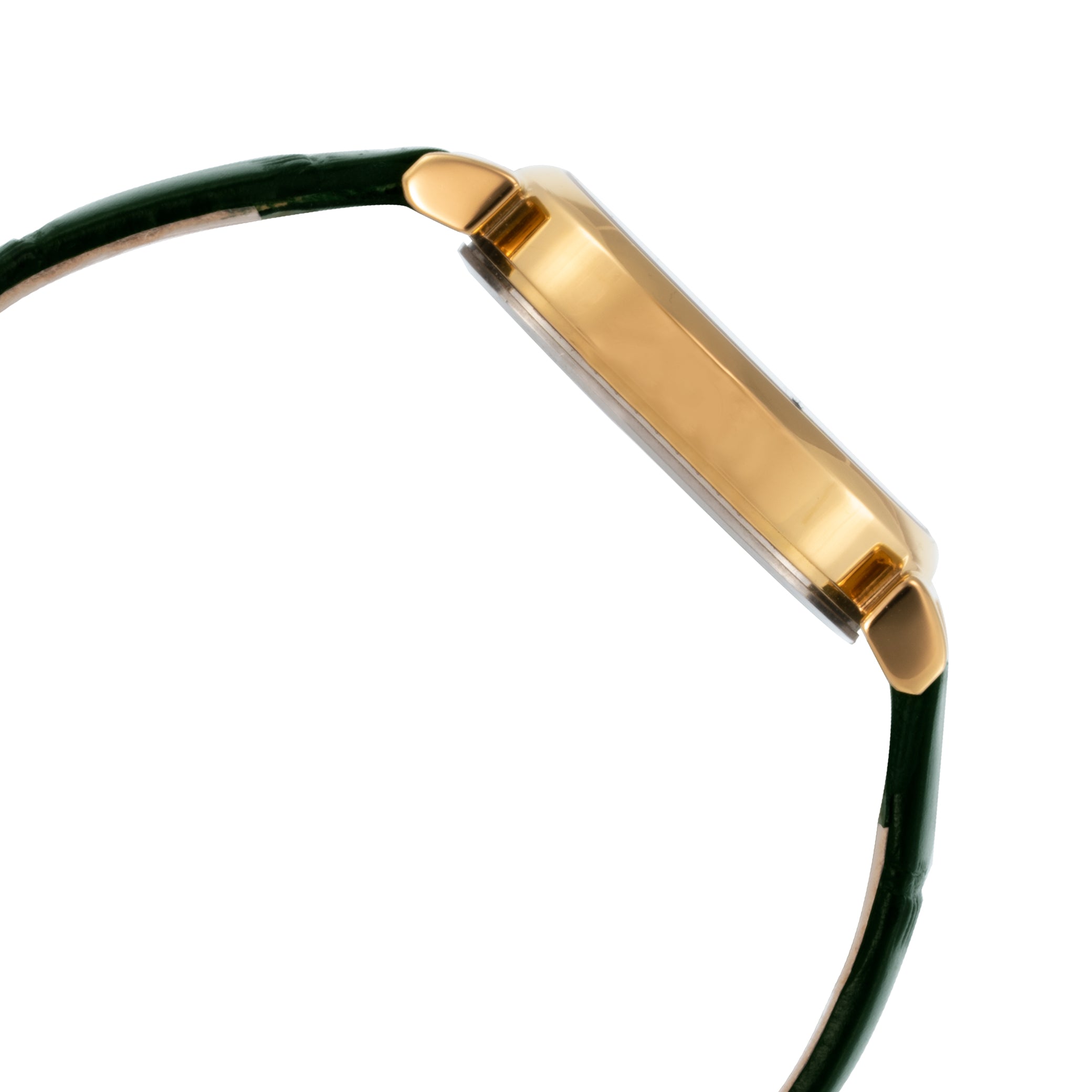 ELIZ ES8910L1GEE SS Caseback & Leather 2-Hands Women's Watch