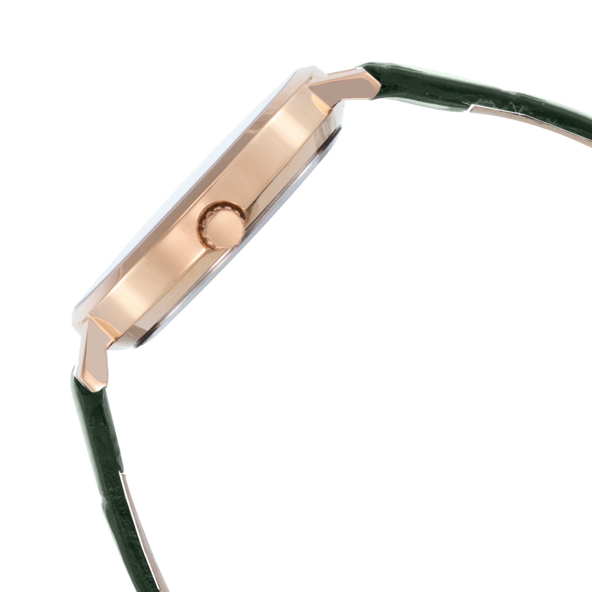 ELIZ ES8911L1REE SS Caseback & Leather 3-Hands Women's Watch