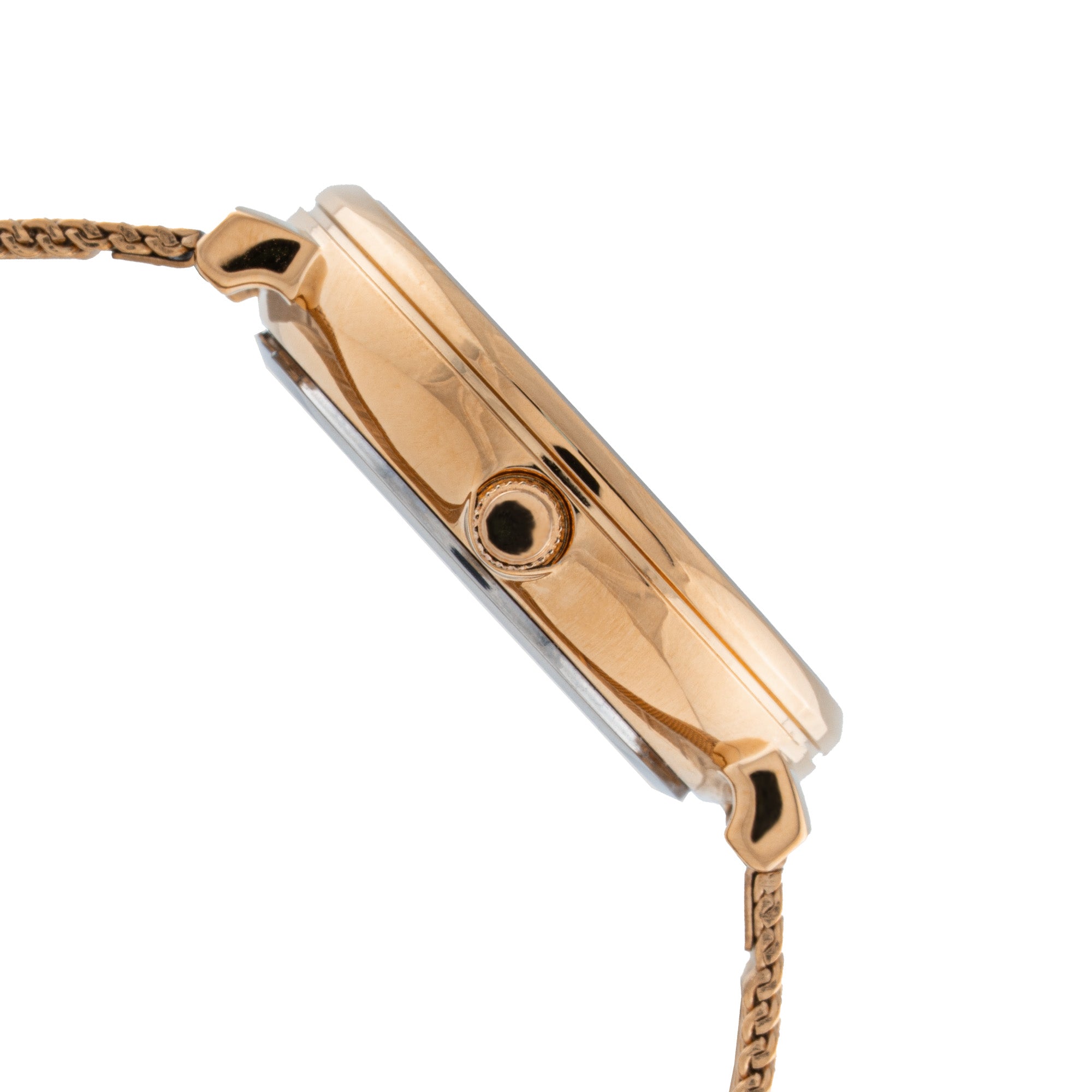 ELIZ ES8914L2RBR SS Caseback & Mesh Strap Multifunction Women's Watch