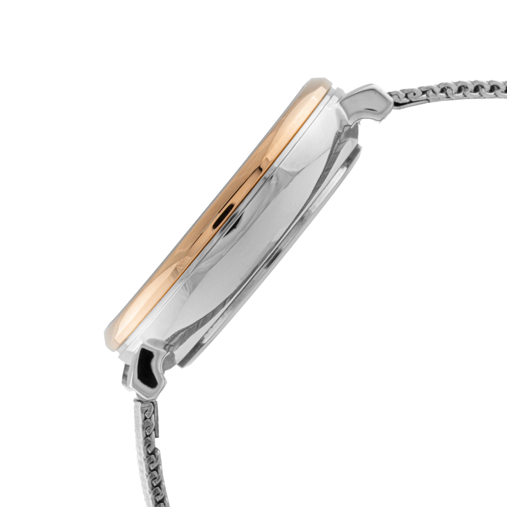 ELIZ ES8914L2USU SS Caseback & Mesh Strap Multifunction Women's Watch