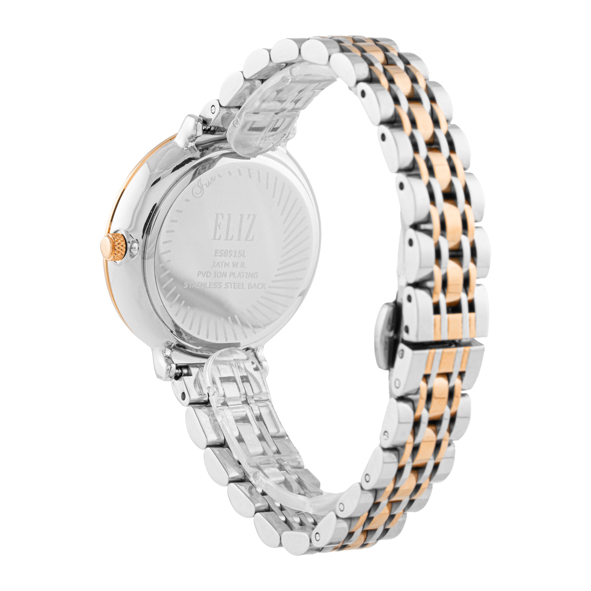 ELIZ ES8915L2USU SS Caseback & Band Multifunction Women's Watch