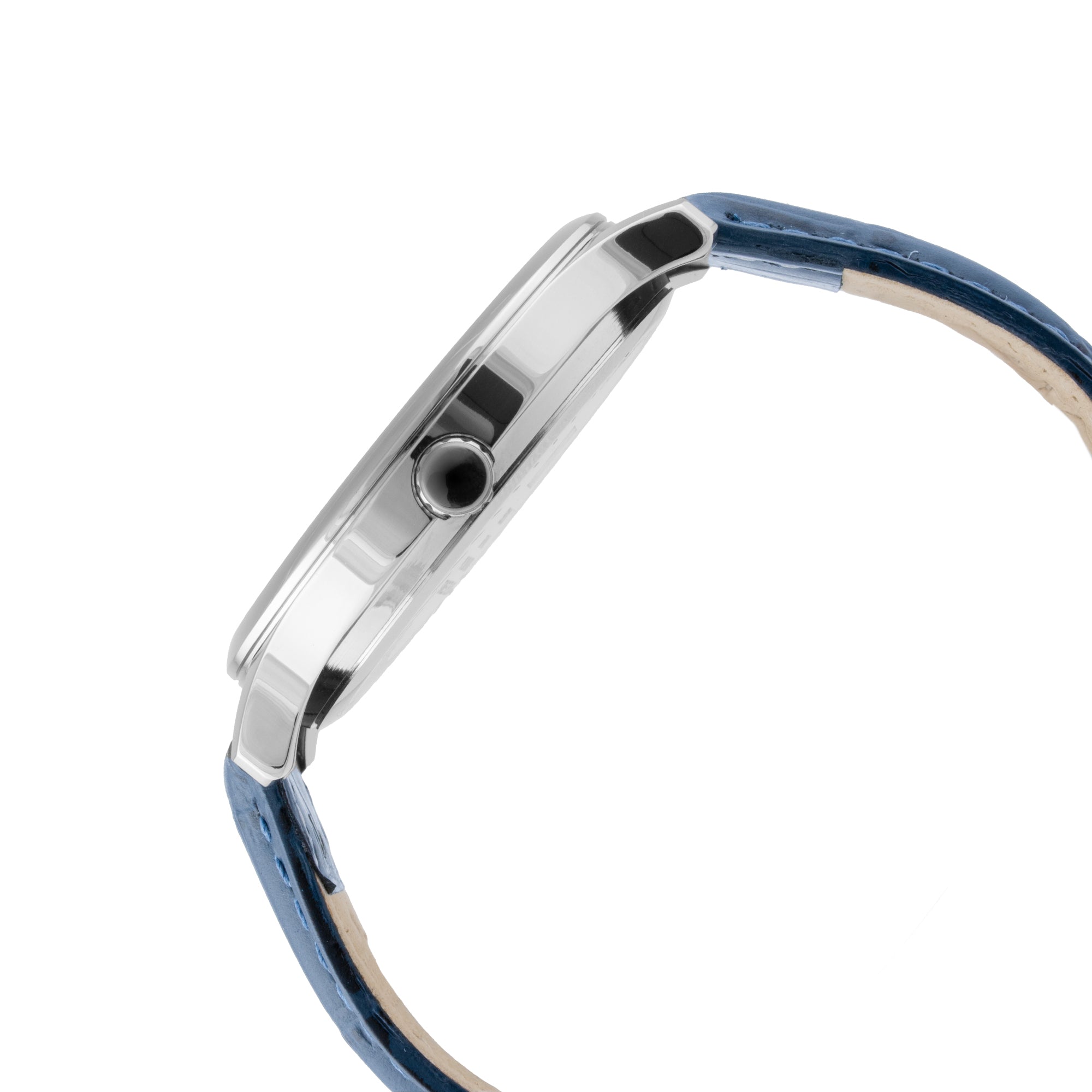 ELIZ ES8921G1SBB SS Caseback & Leather Strap Small-Seconds Men's Watch