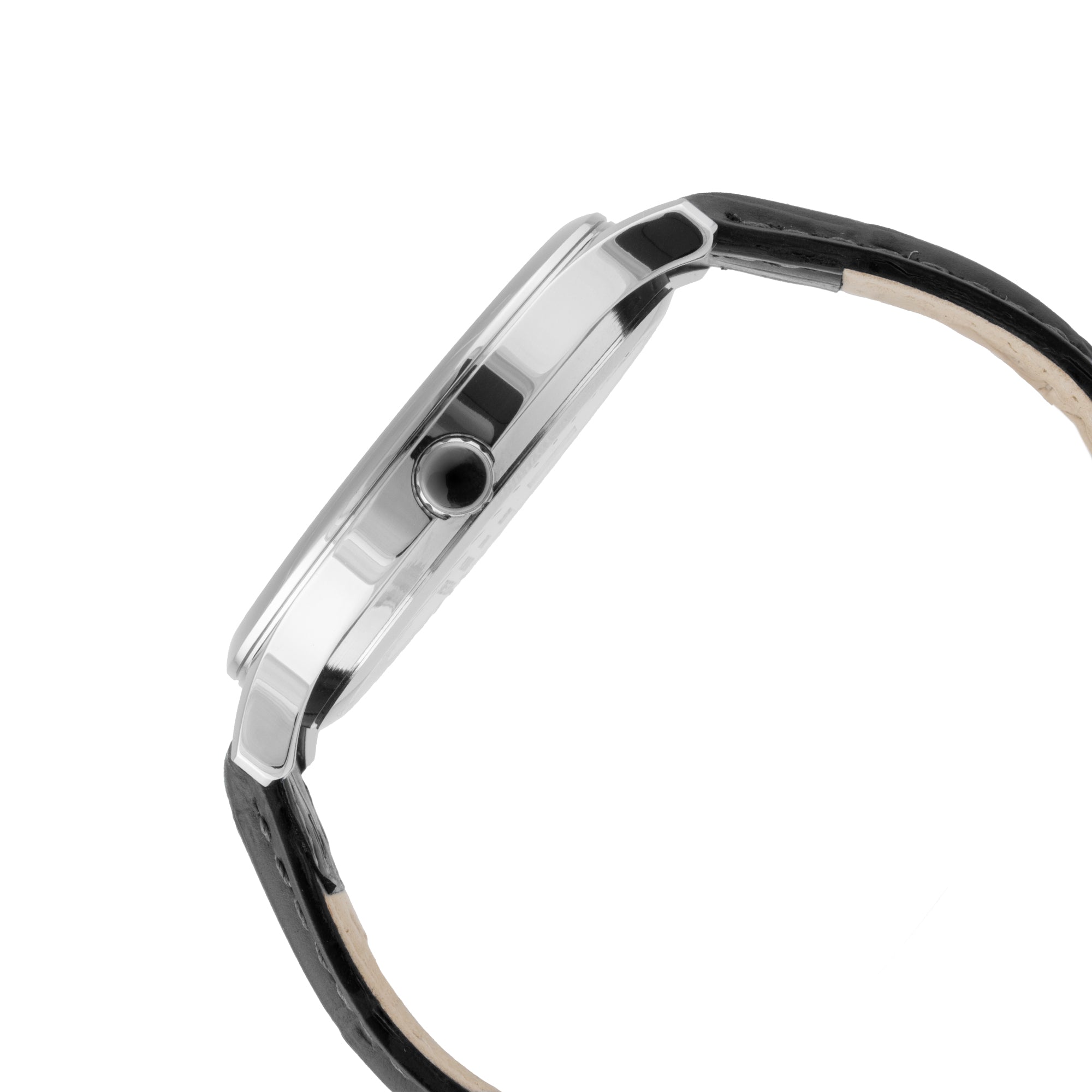 ELIZ ES8921G1SSN SS Caseback & Leather Strap Small-Seconds Men's Watch