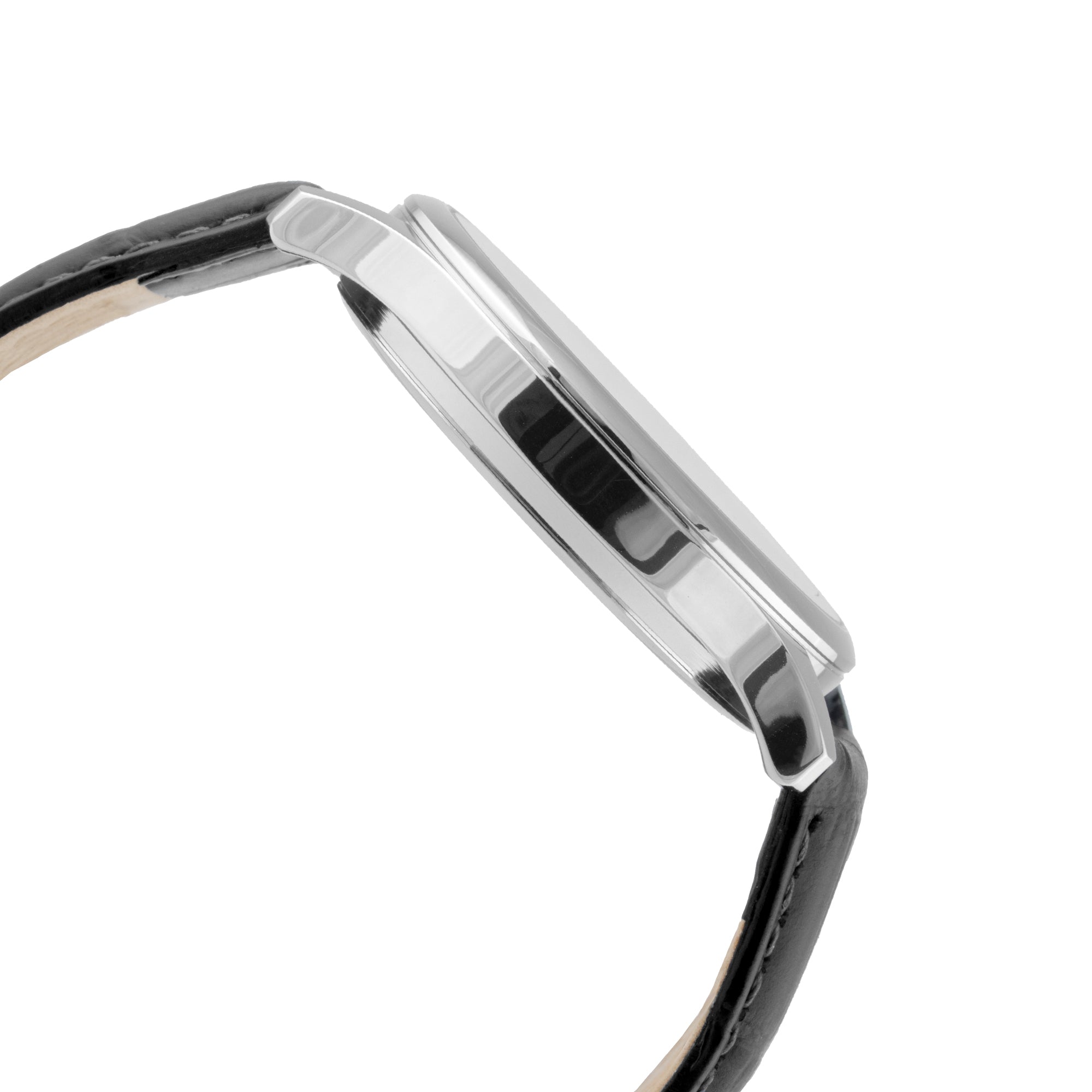 ELIZ ES8921G1SSN SS Caseback & Leather Strap Small-Seconds Men's Watch