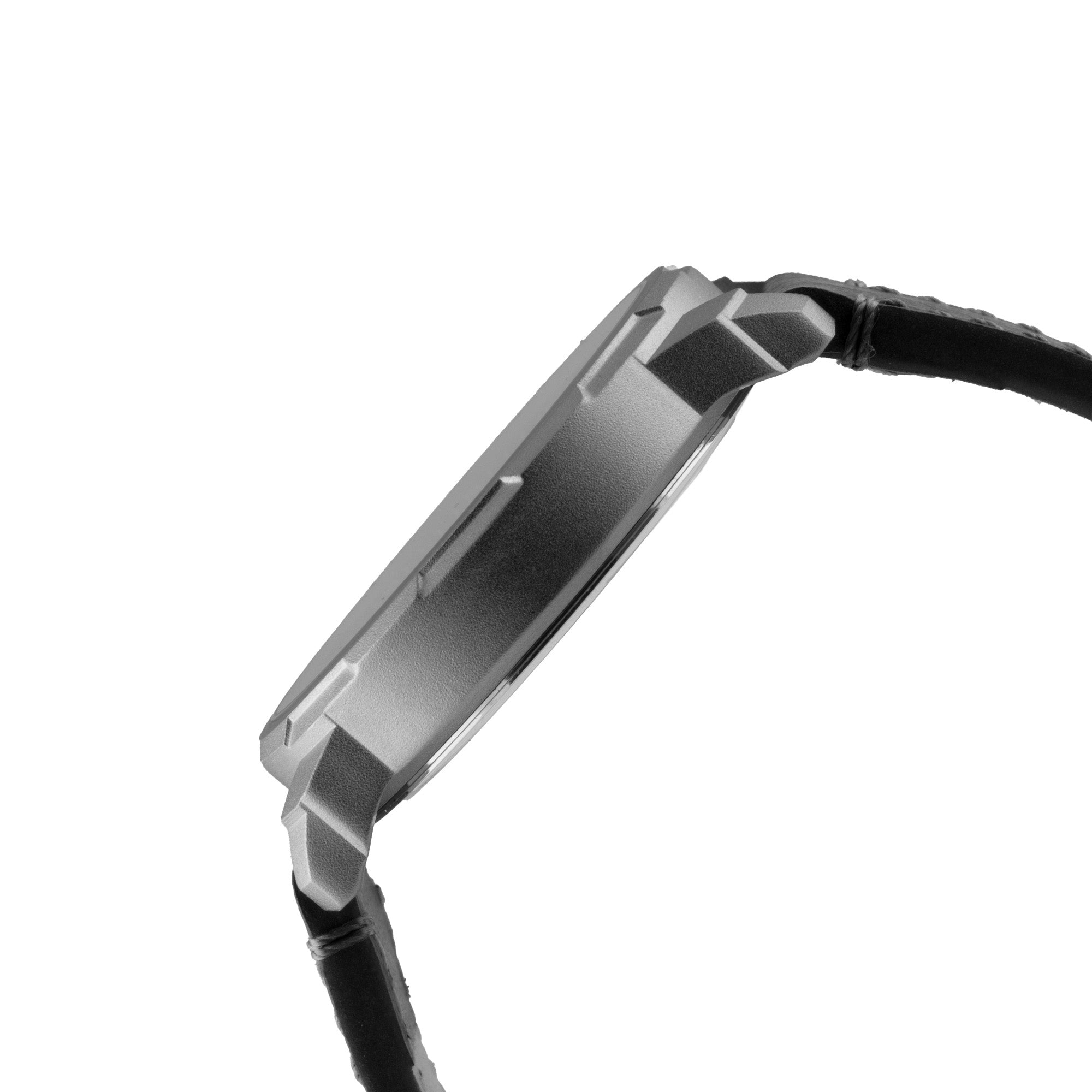 ELIZ ES8924G1ANN β ELIZ Classique Men's Watch β 44mm Stainless Steel Case β Black Dial β Day-Date Quartz Movement β Black Leather Strap