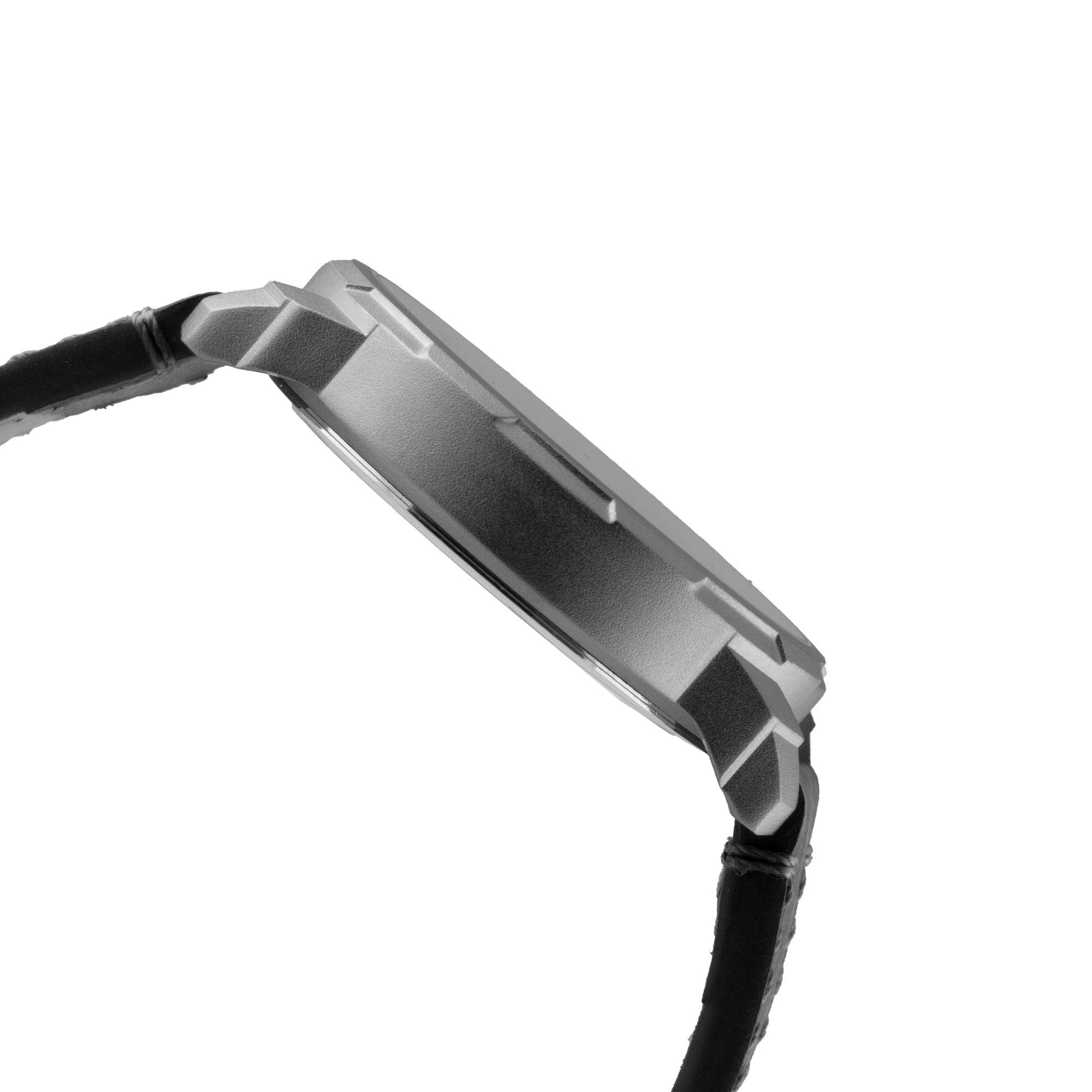 ELIZ ES8924G1ANN SS Caseback & Leather Strap Day-Date Men's Watch