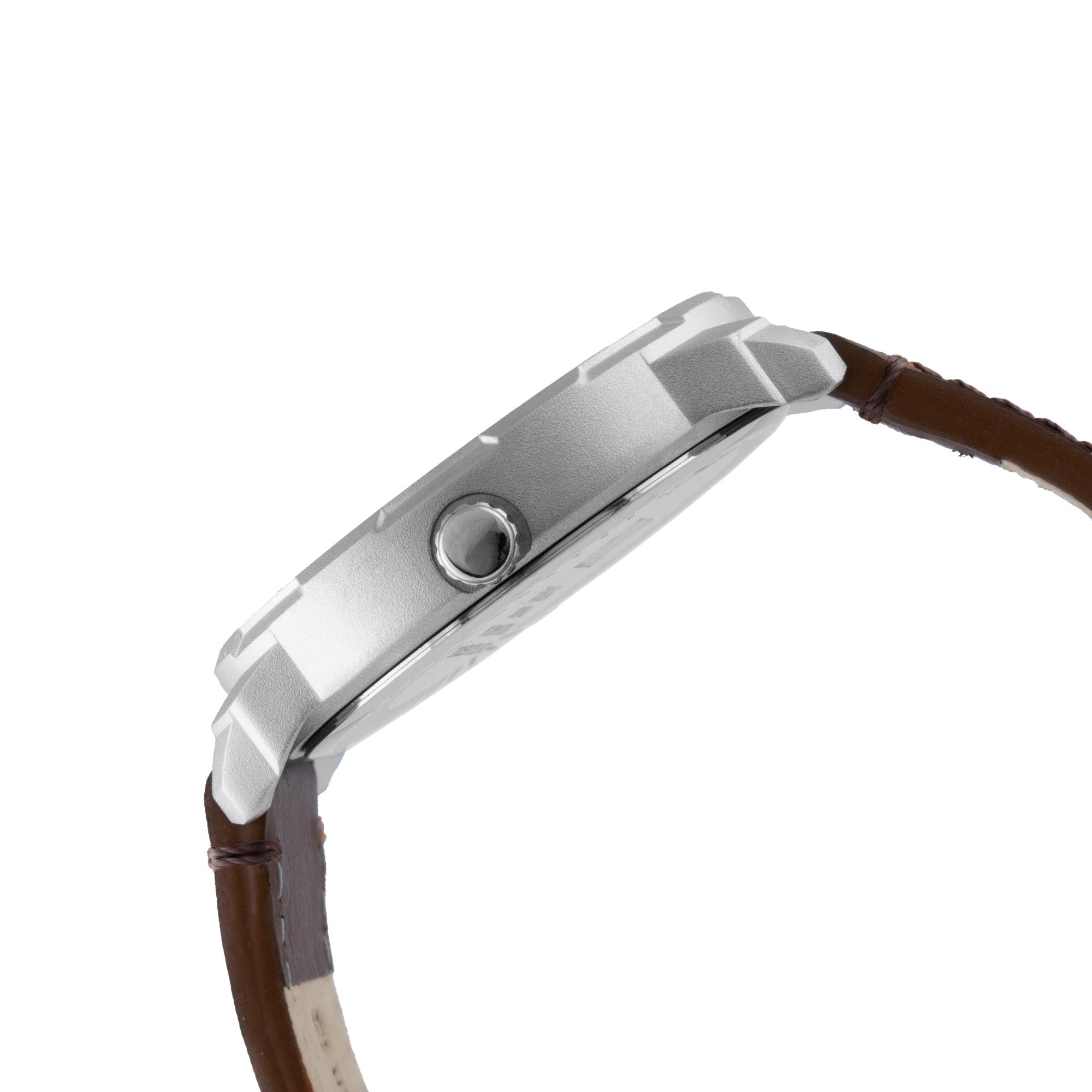 ELIZ ES8924G1SBO SS Caseback & Leather Strap Day-Date Men's Watch